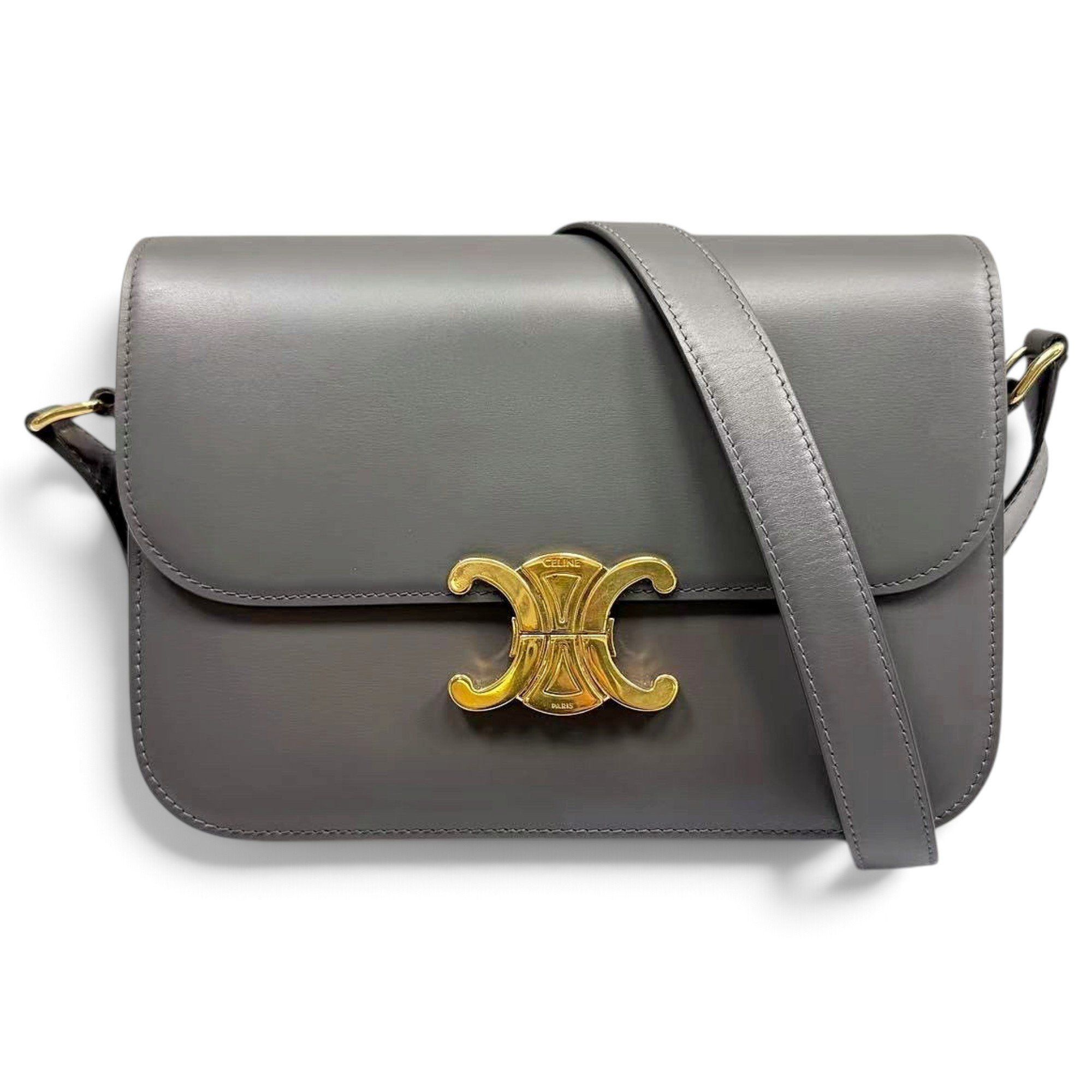 Triomphe leather handbag