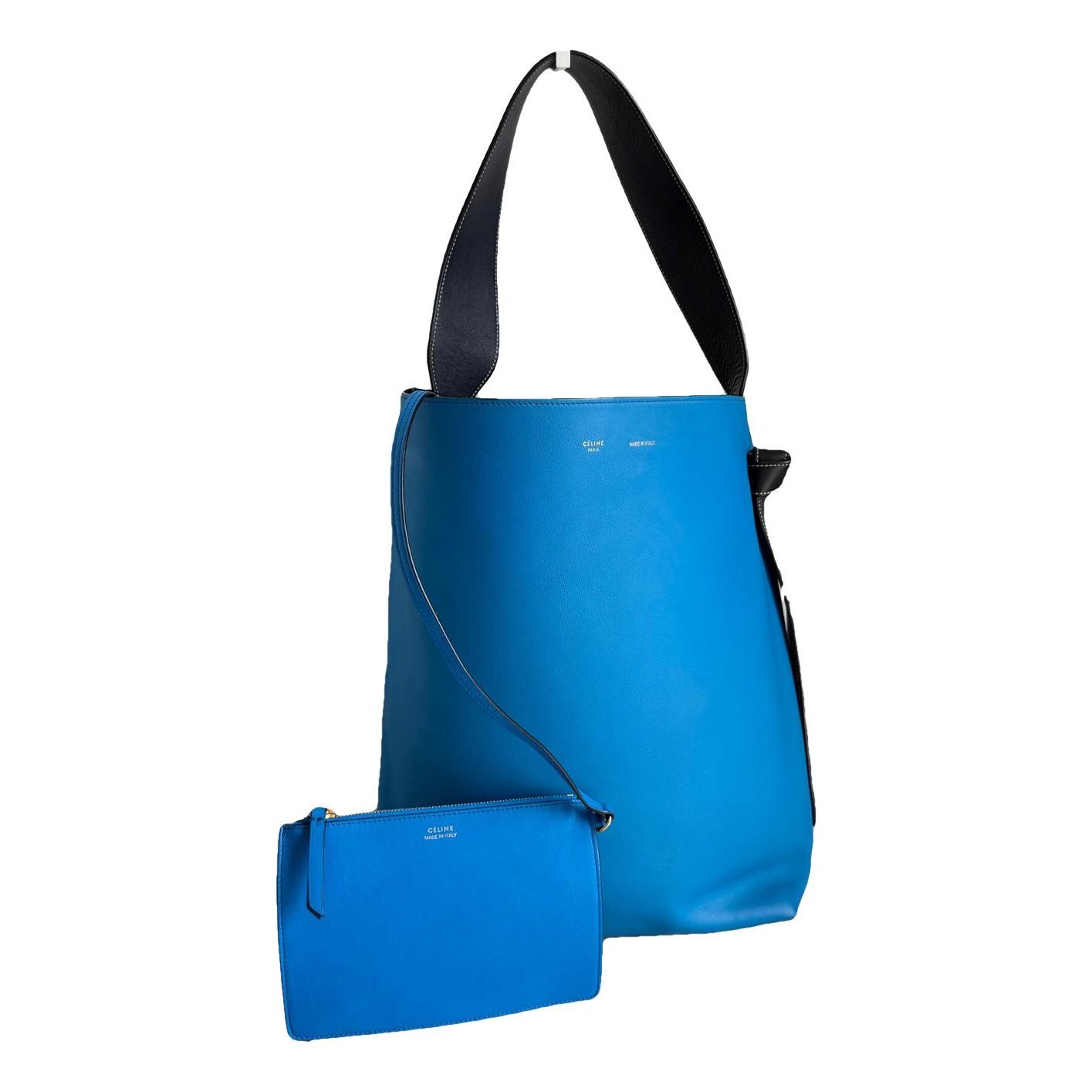 Twisted leather tote