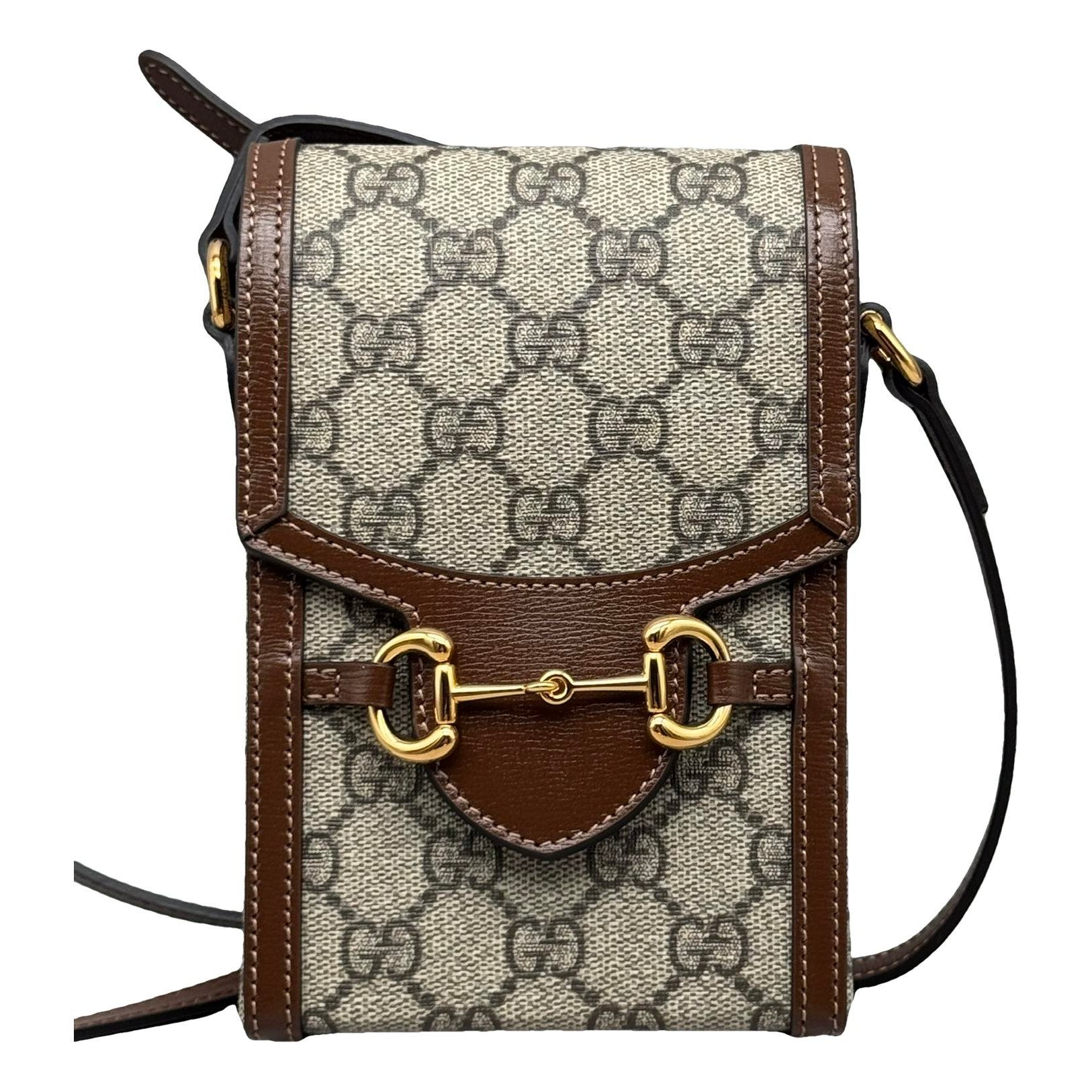 Horsebit 1955 Vertical cloth crossbody bag