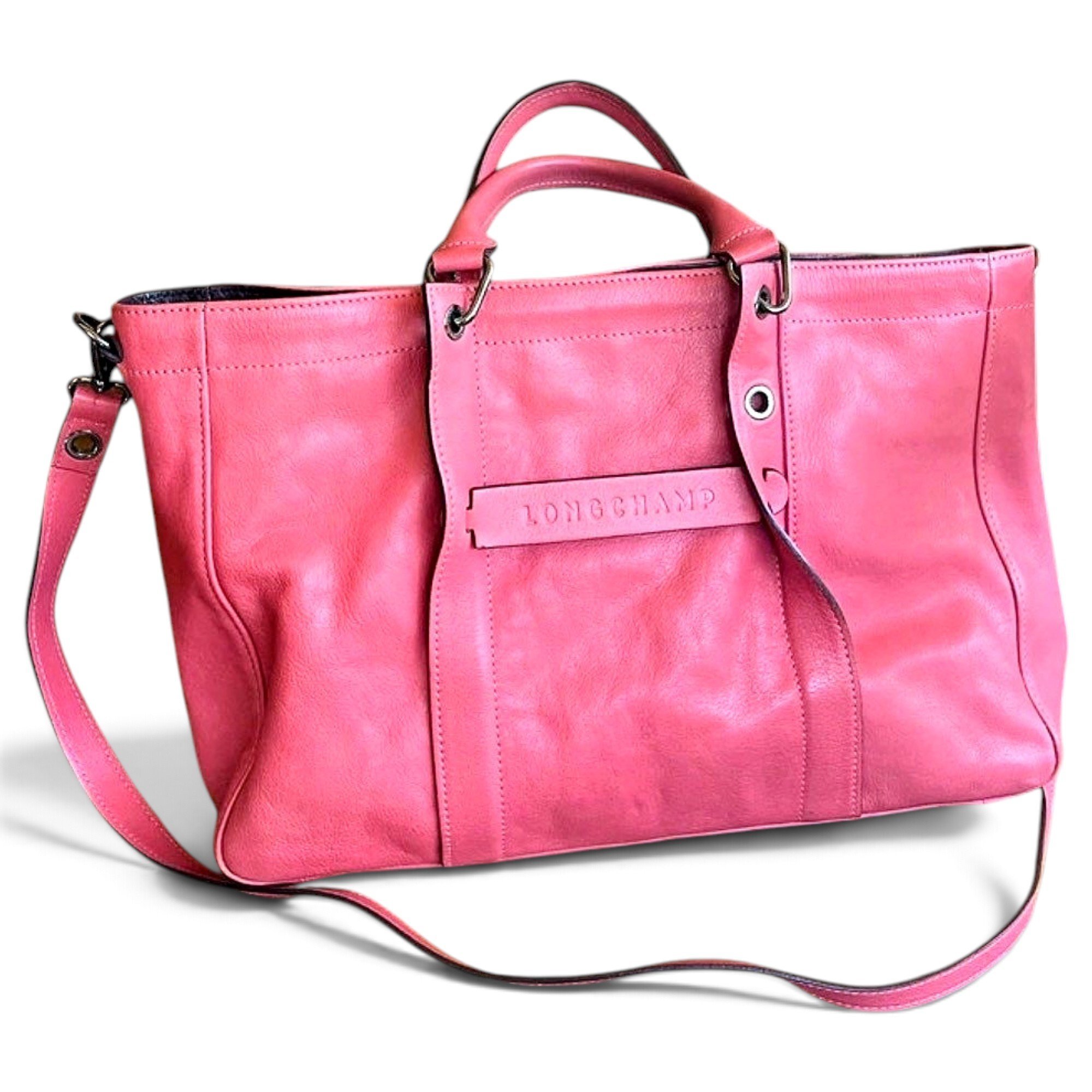 3D leather crossbody bag