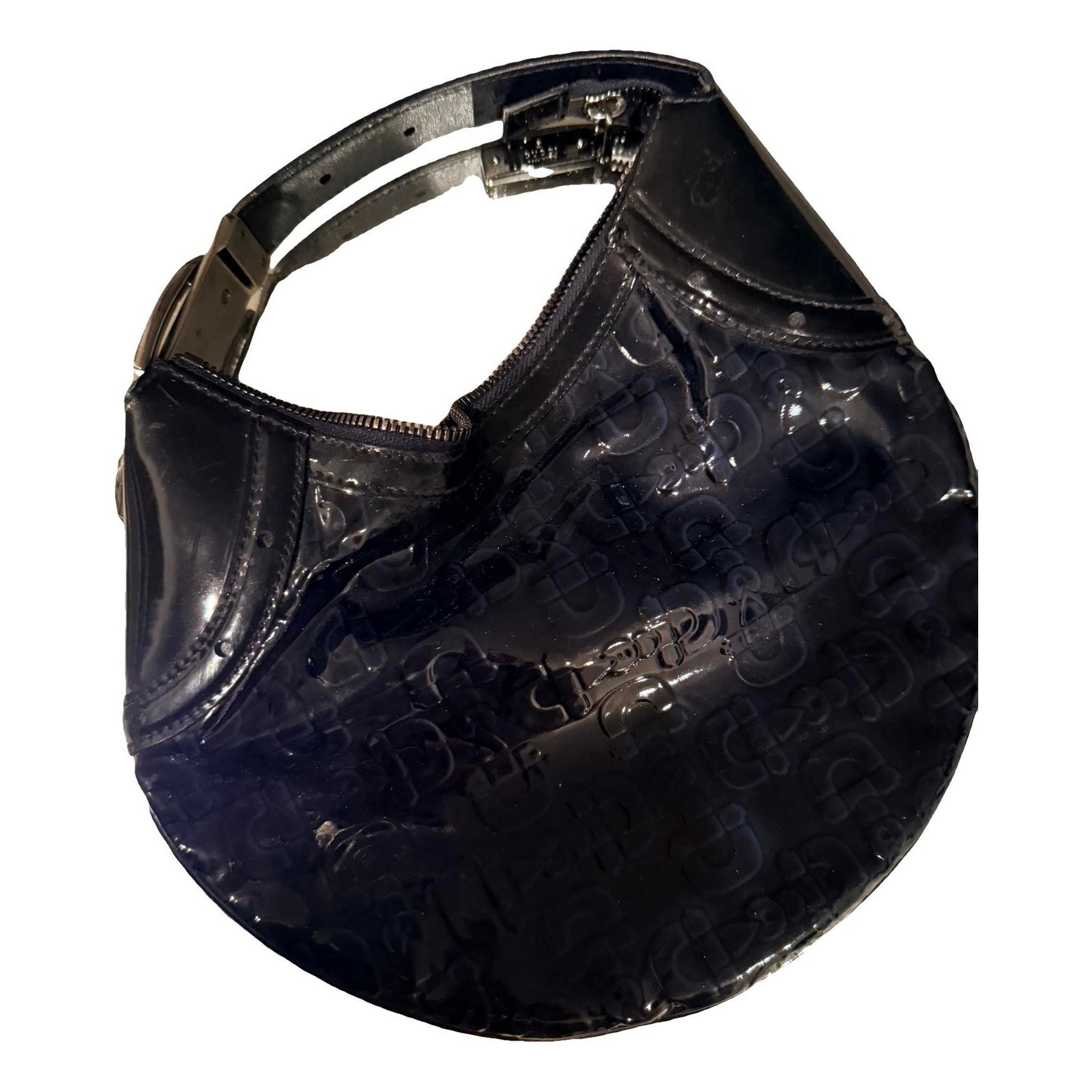 Hobo patent leather handbag