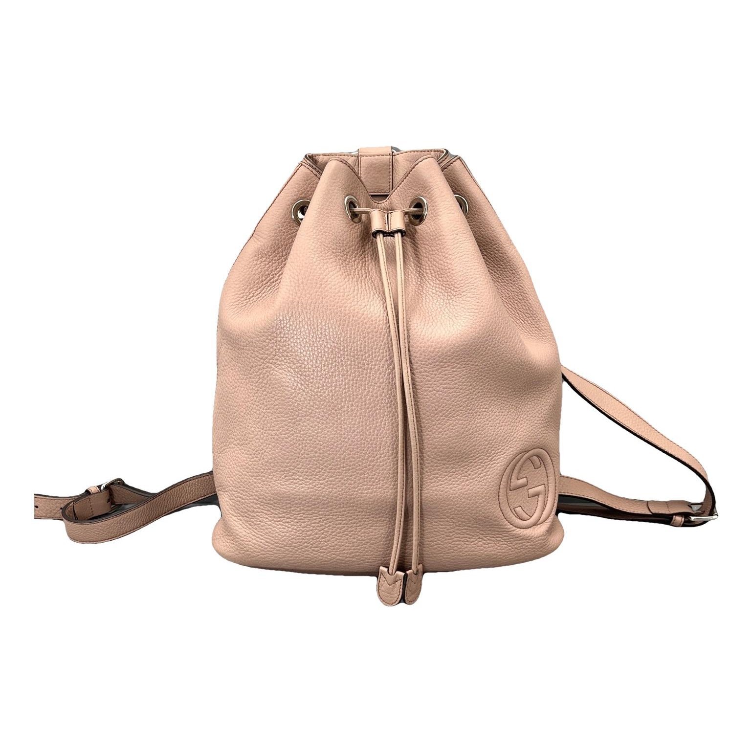 Leather backpack