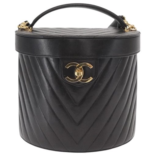 Vanity leather handbag