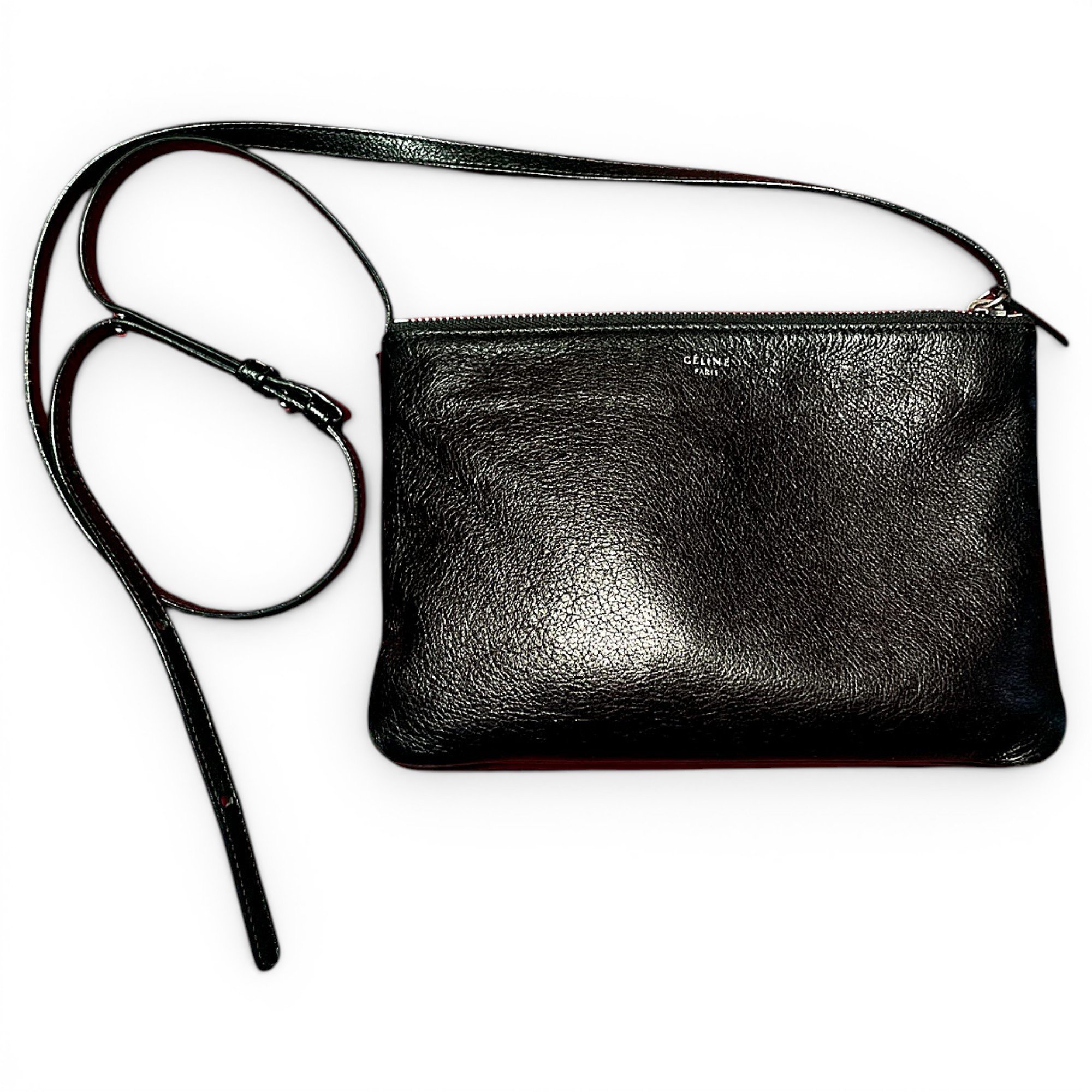 Celine Trio leather crossbody bag