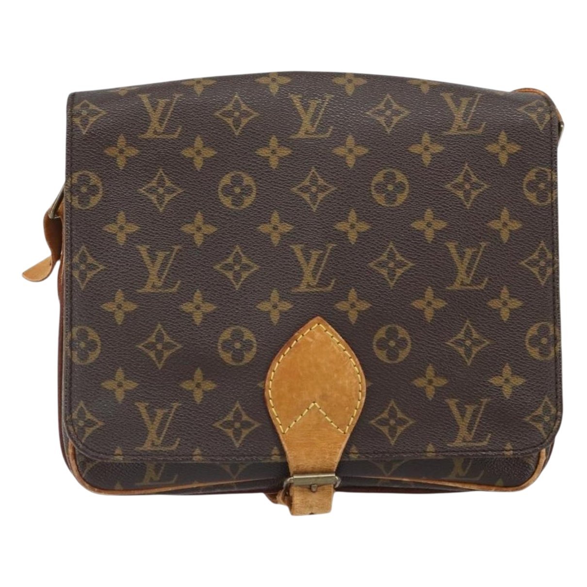 Cartouchière leather handbag