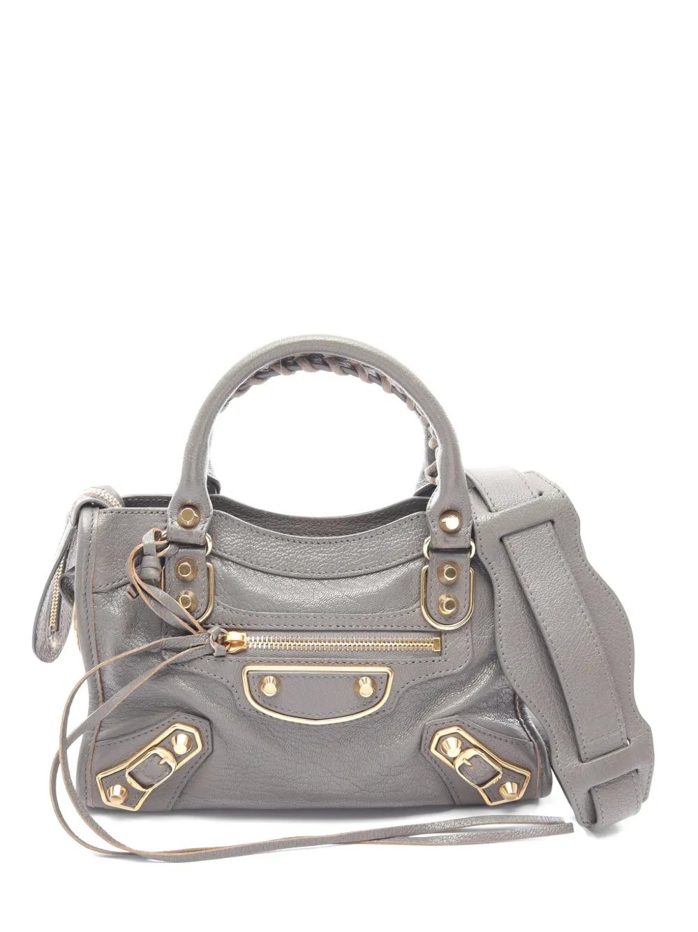 2010s mini Metallic Edge City leather tote bag