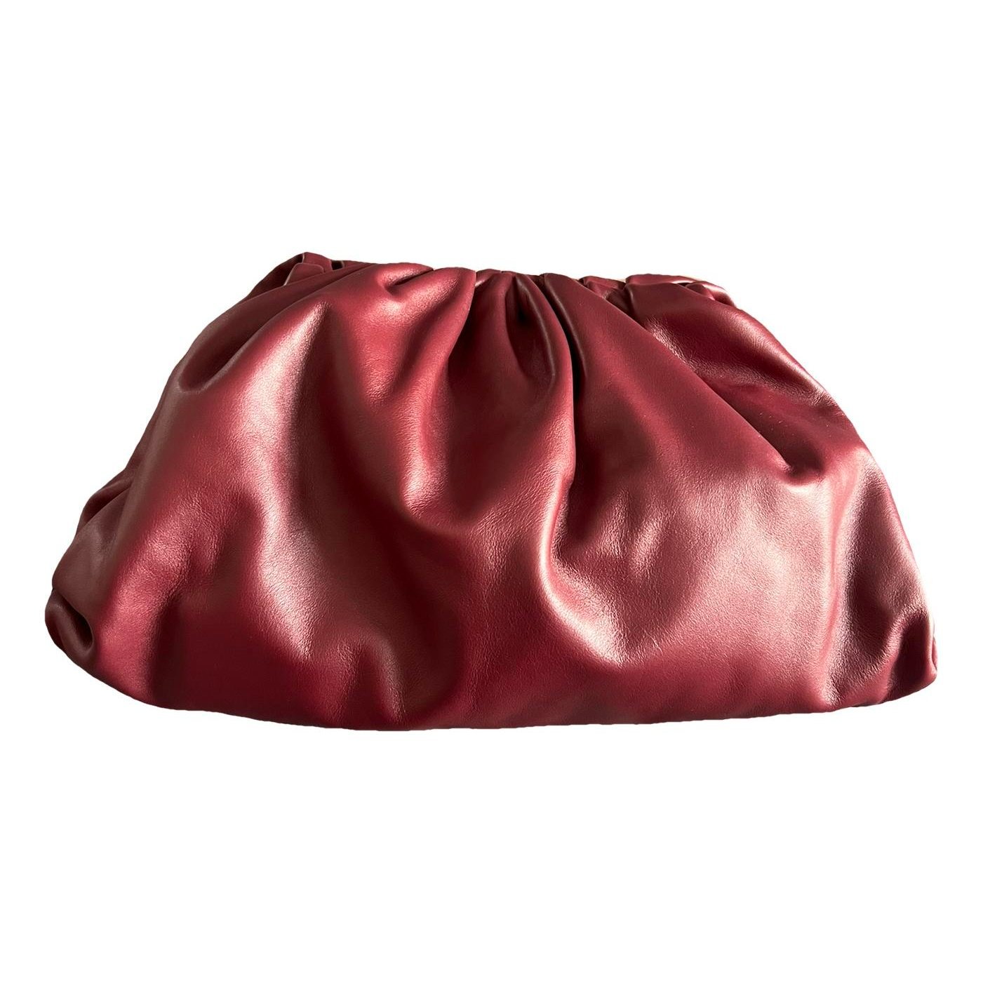 Pouch leather clutch bag