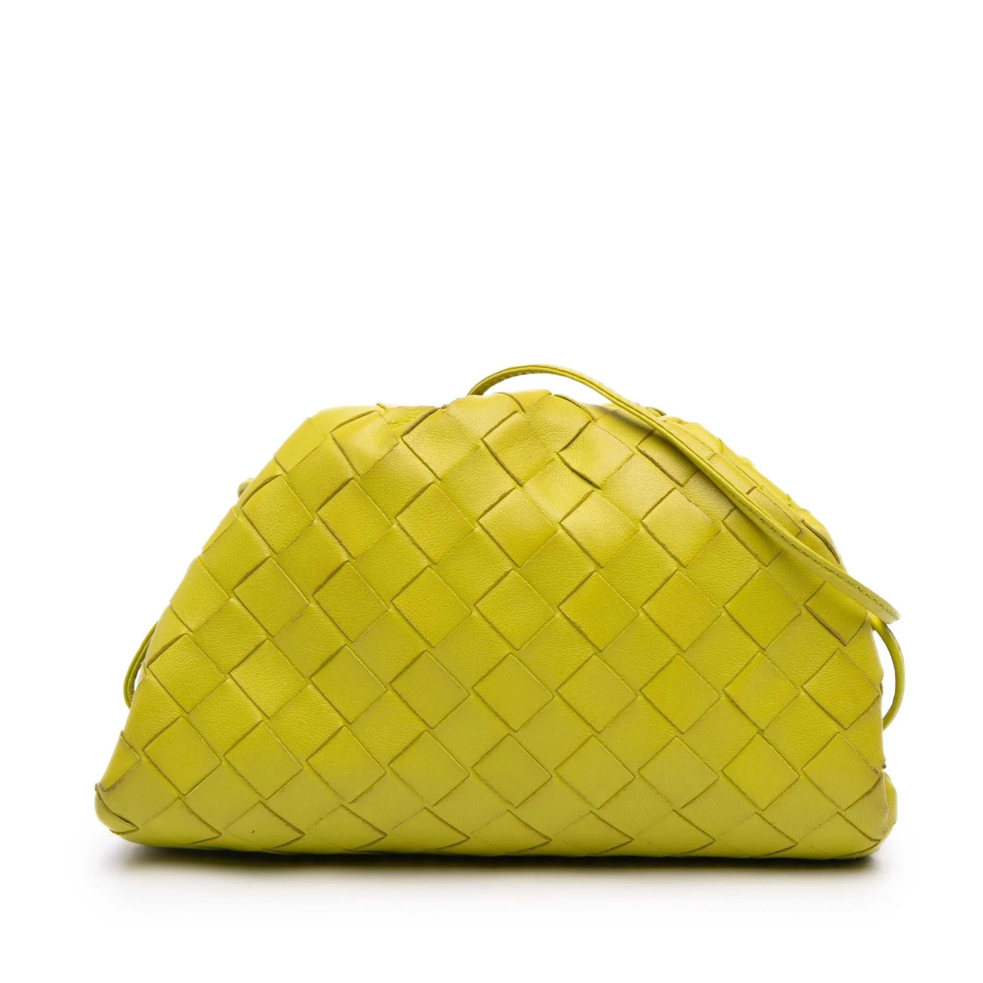 Pouch leather crossbody bag