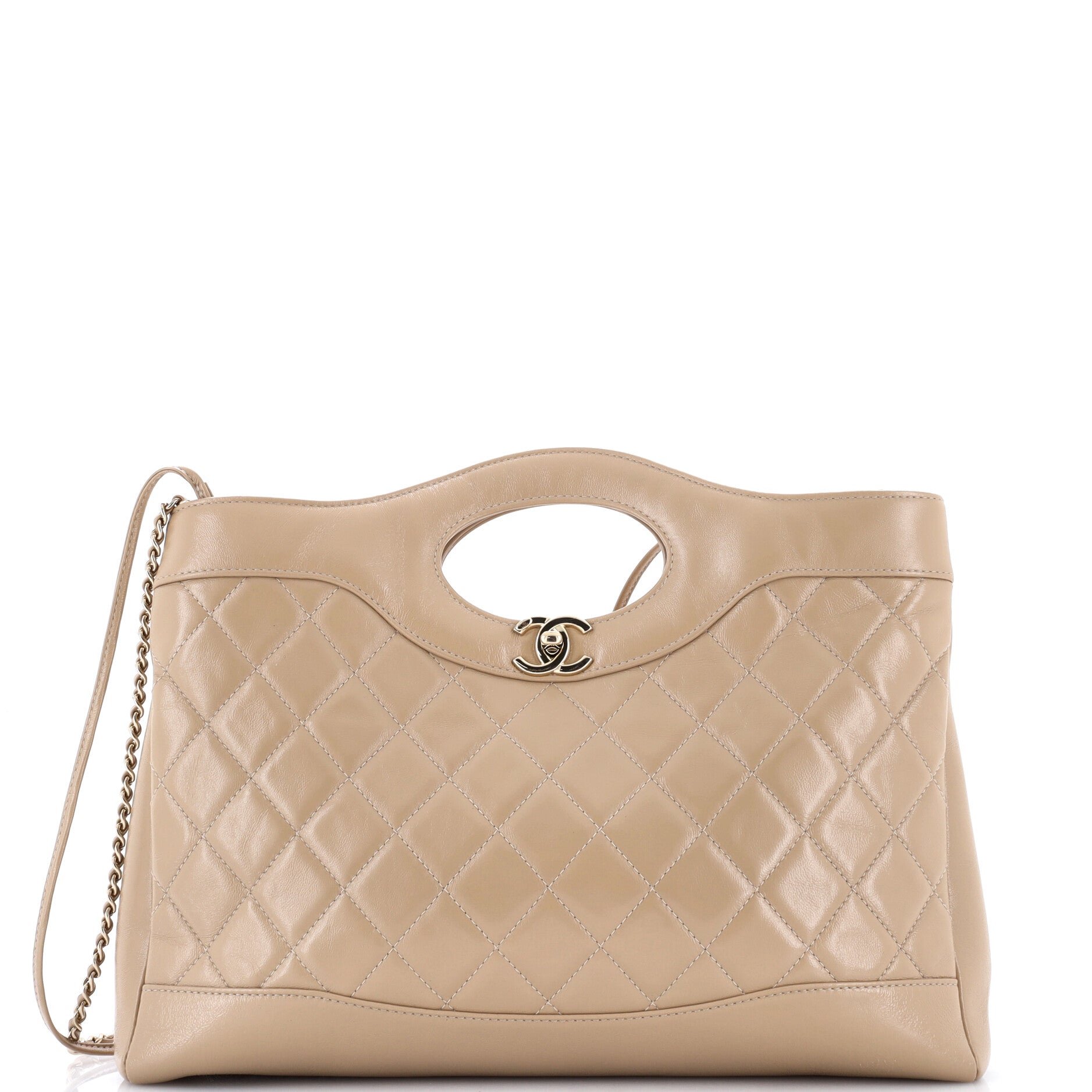 31 Shopping Bag Quilted Calfskin Large