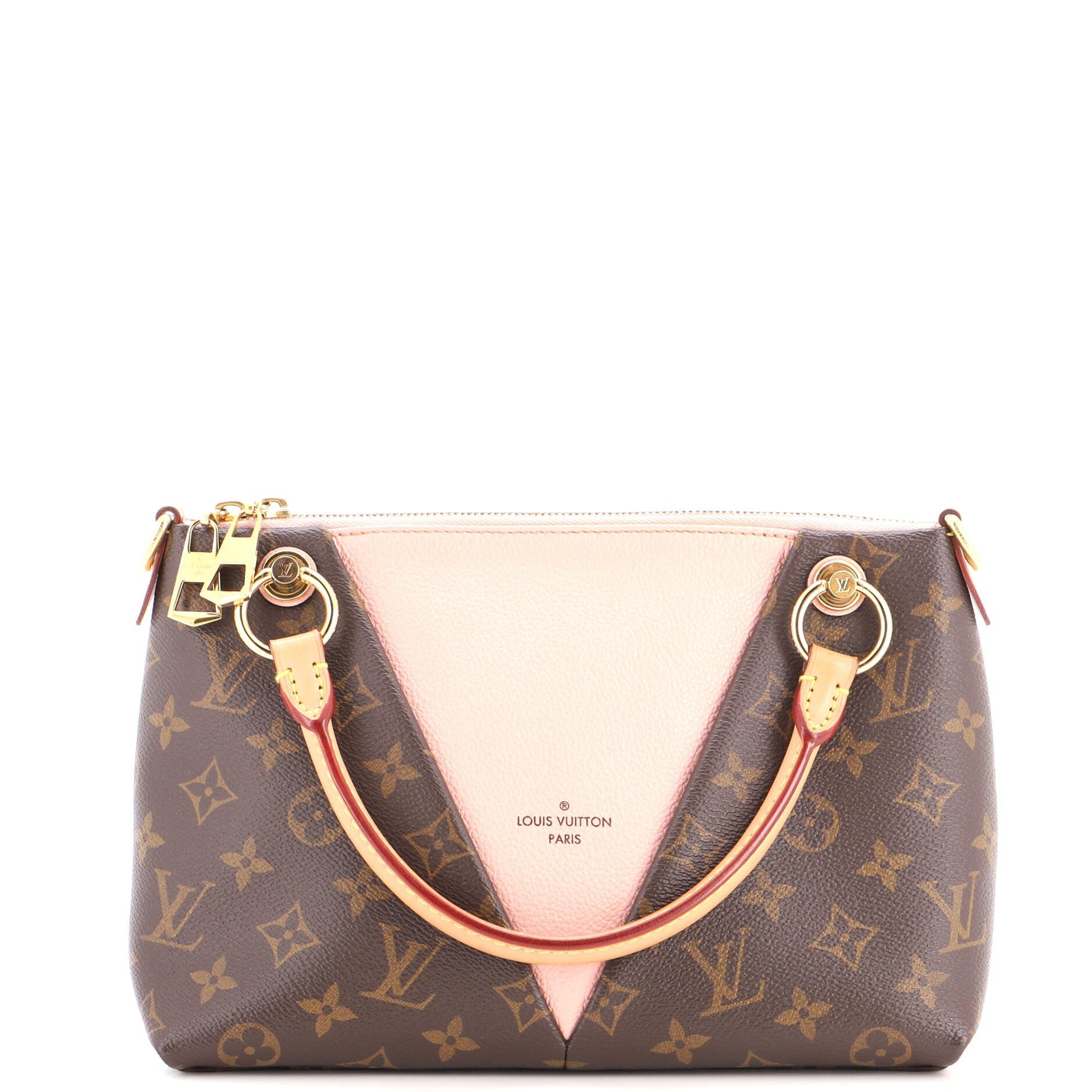 V Tote Monogram Canvas and Leather BB