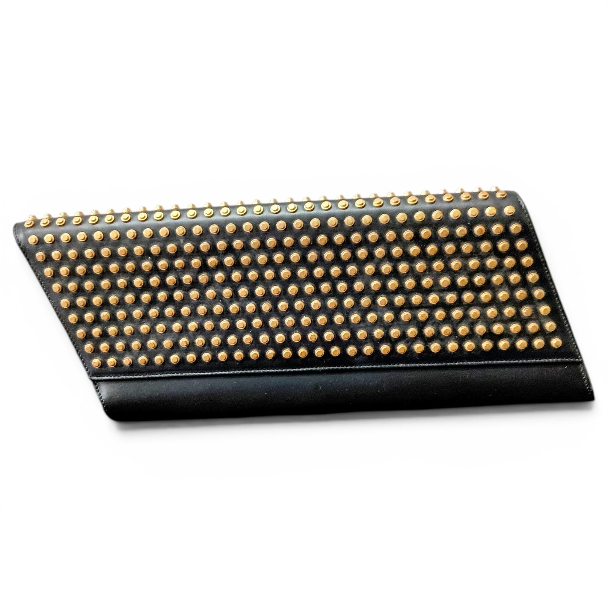 Leather clutch bag