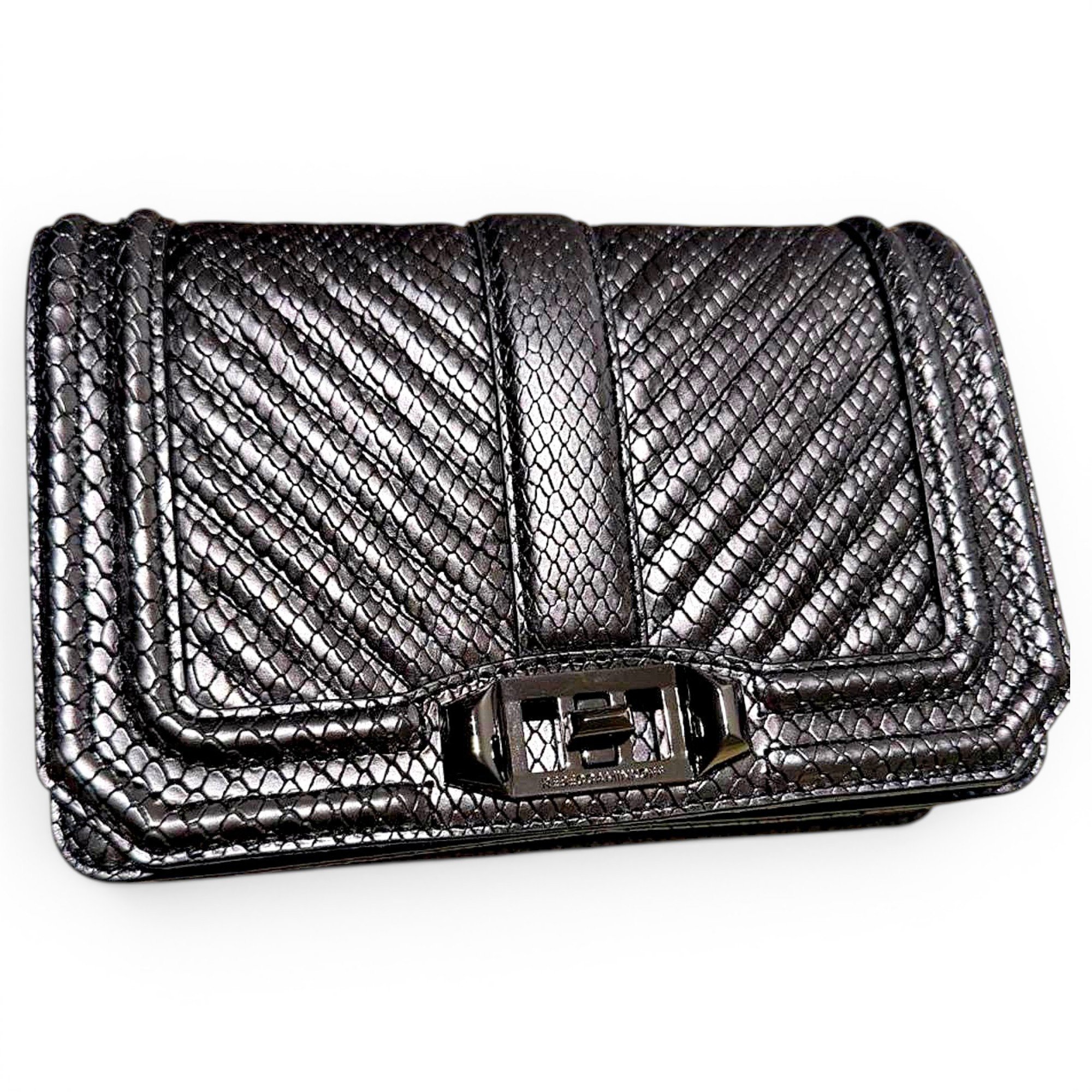 Leather clutch bag