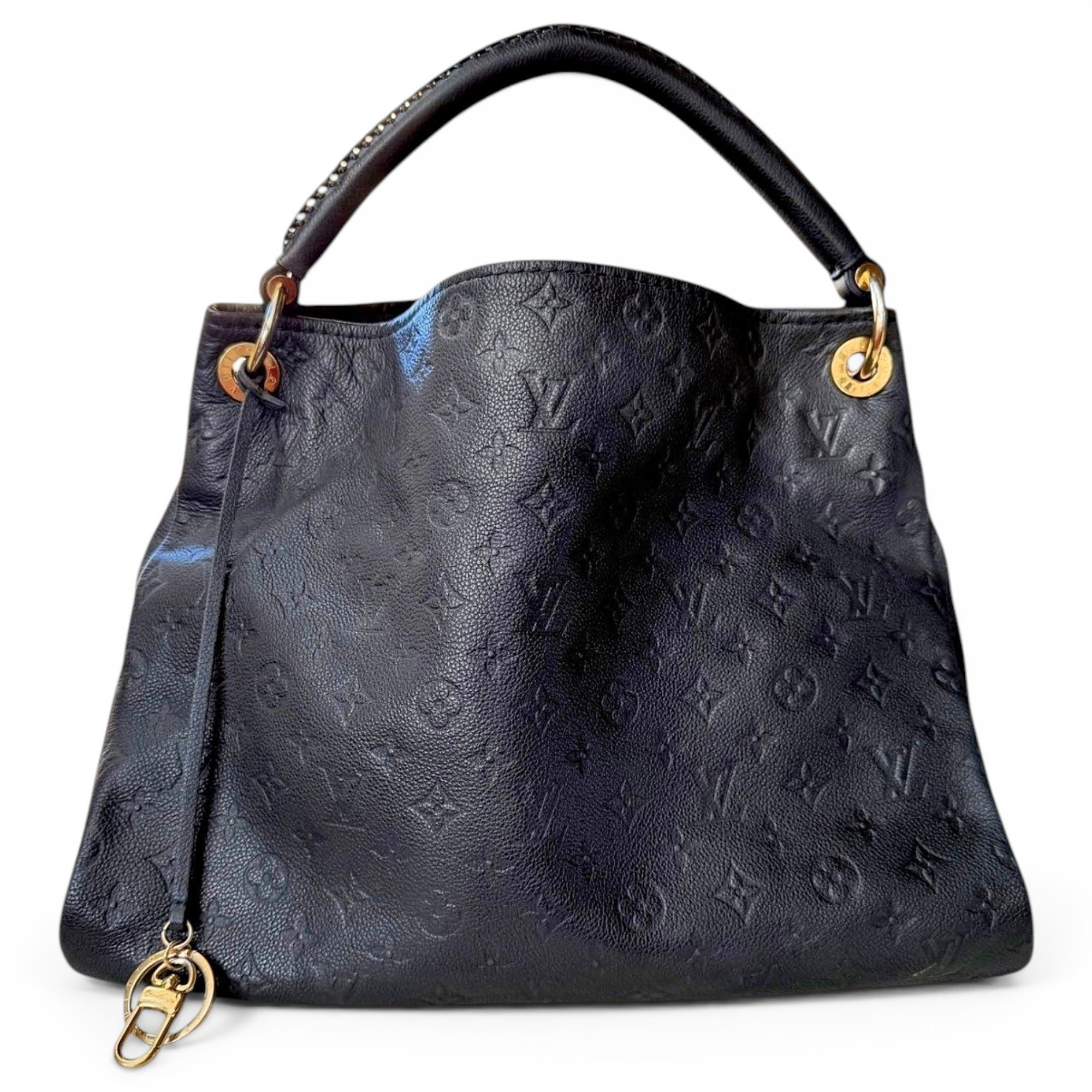 Artsy leather handbag