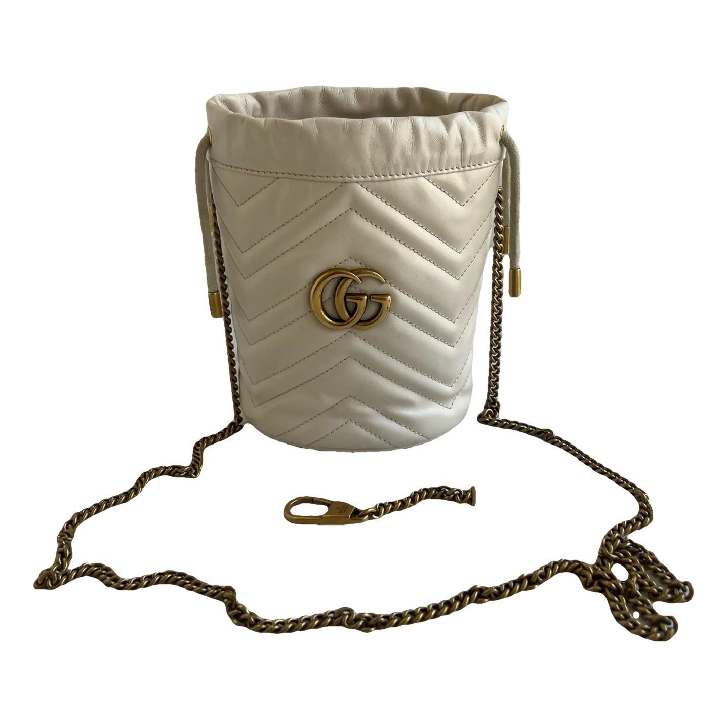 GG Marmont Chain Bucket leather crossbody bag