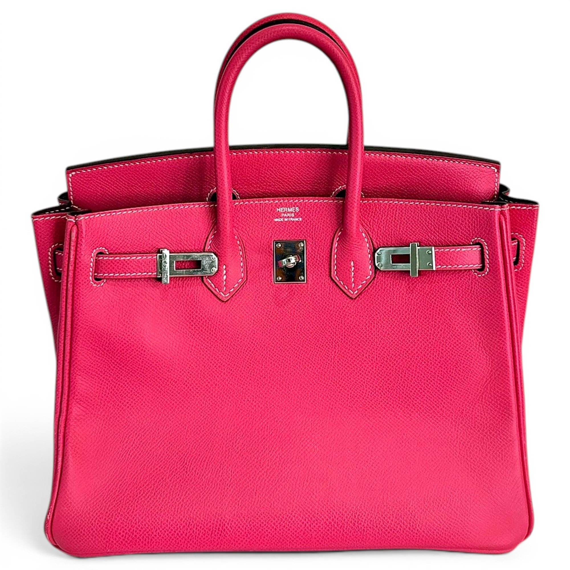 Birkin 25 leather handbag