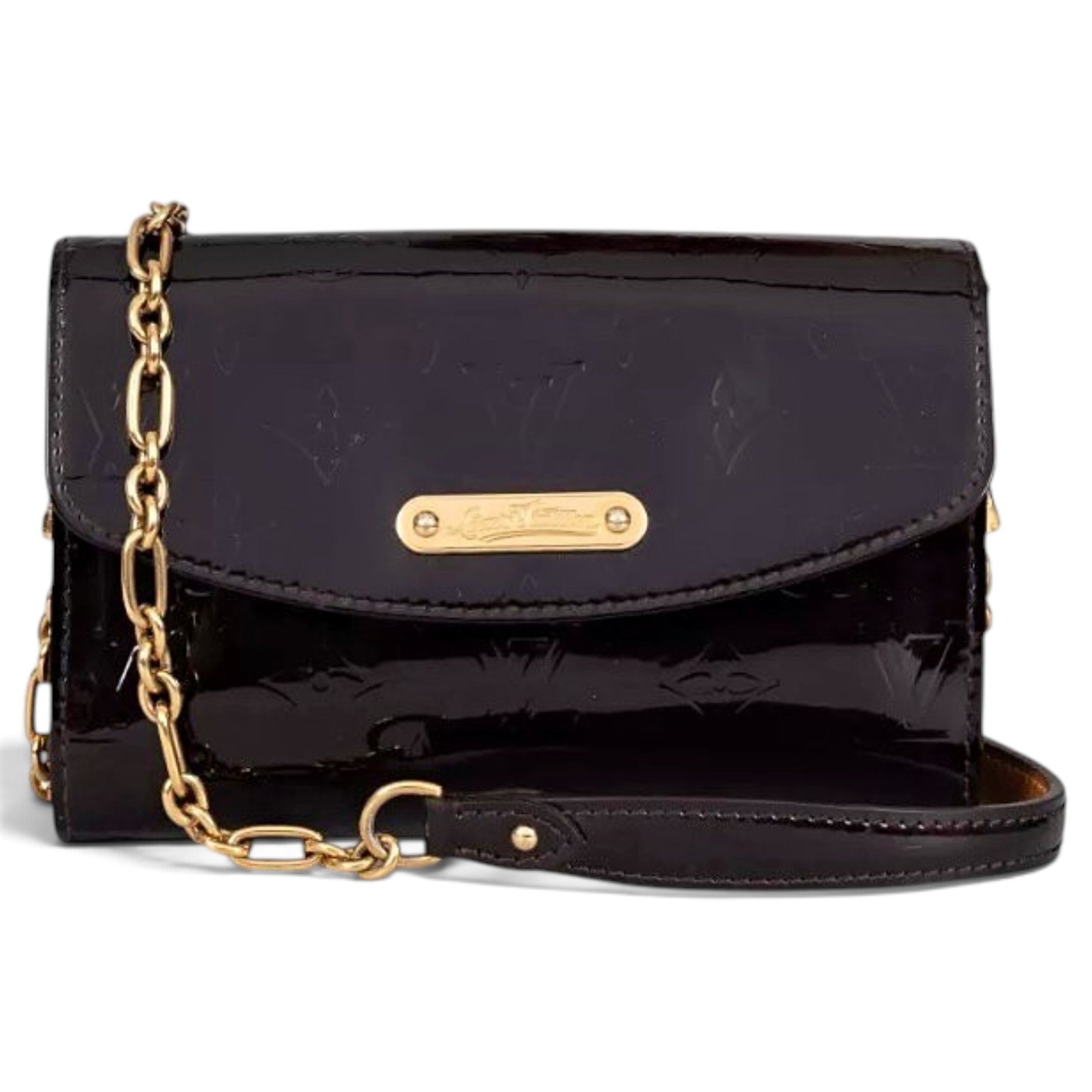 Patent leather handbag