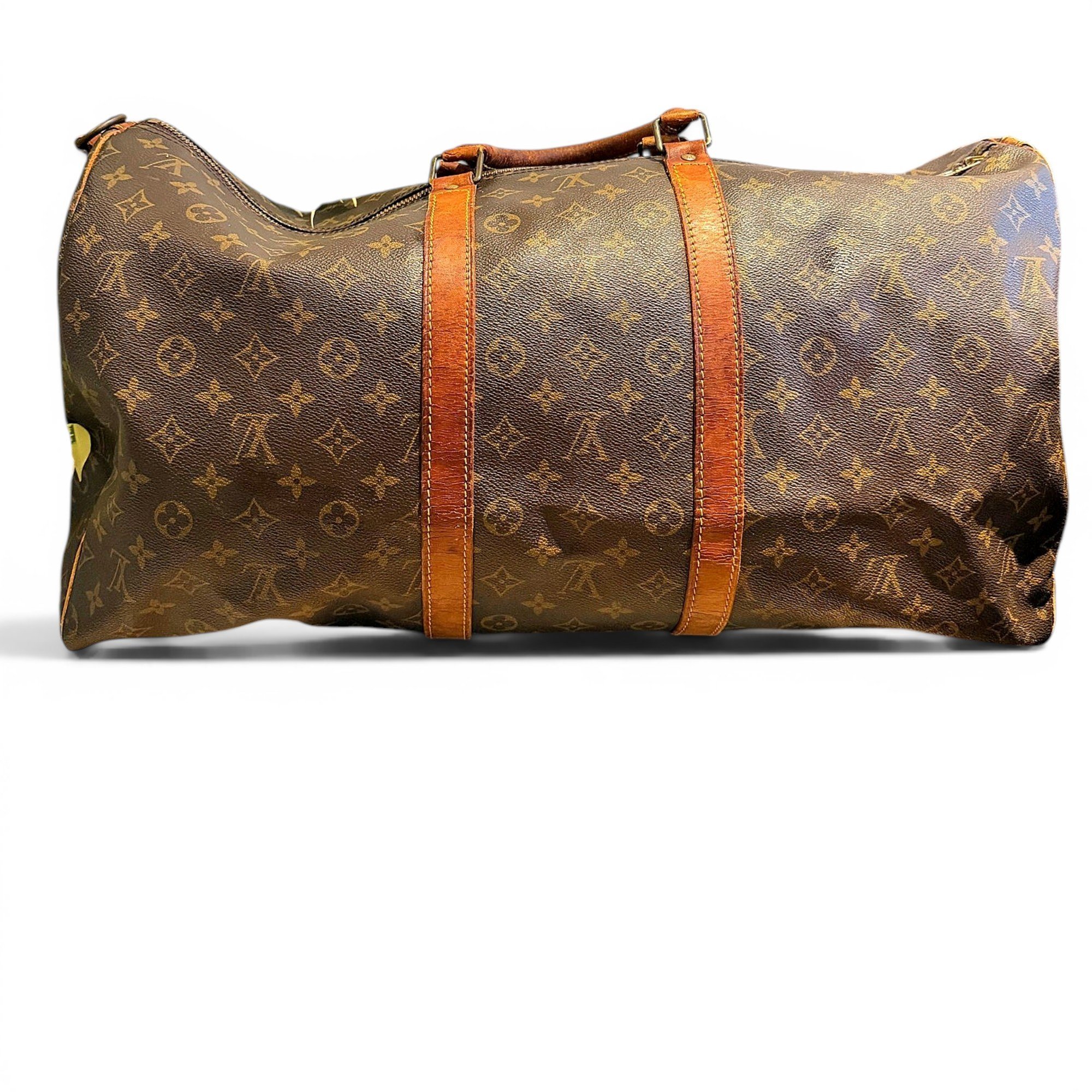 Keepall leather travel bag