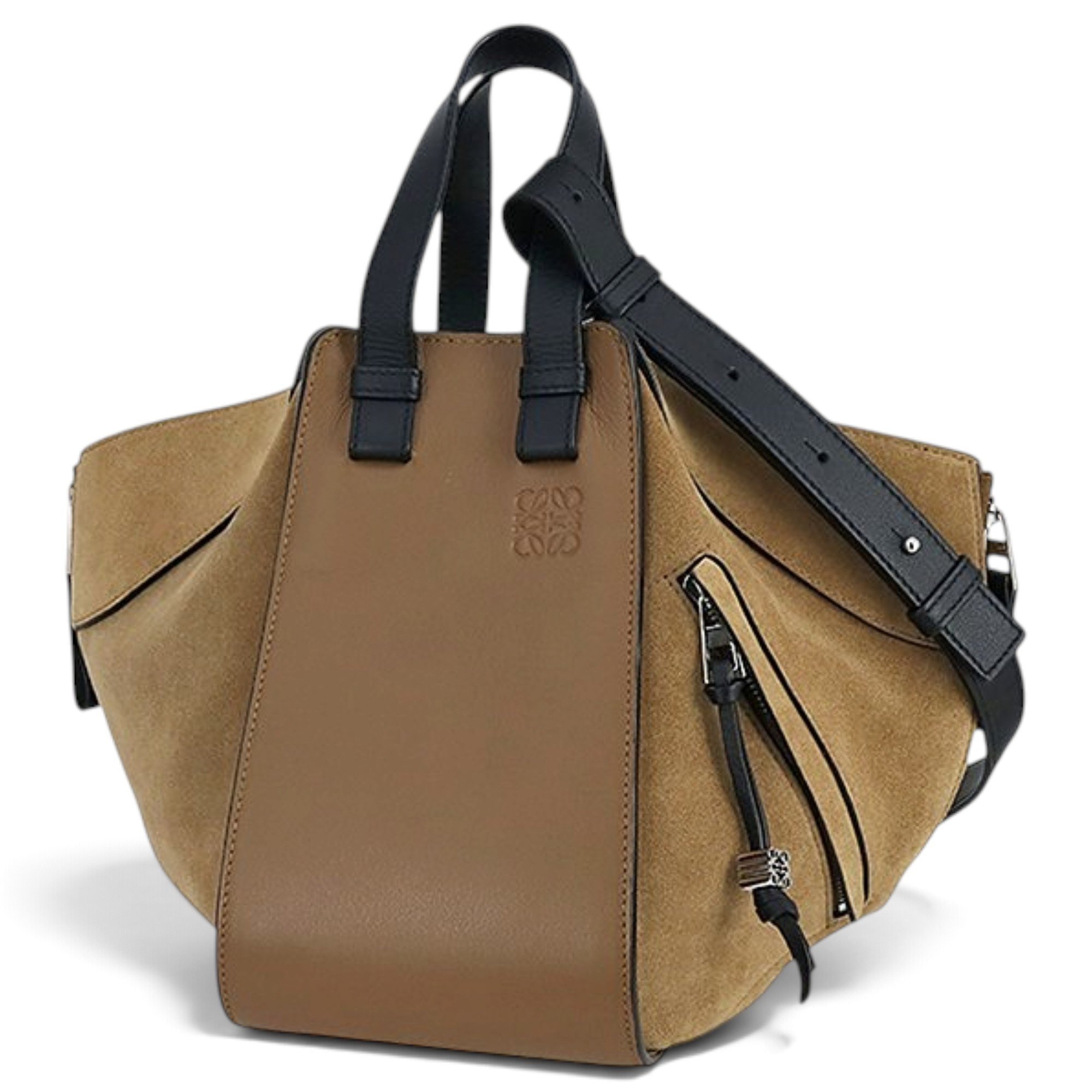 Hammock leather handbag