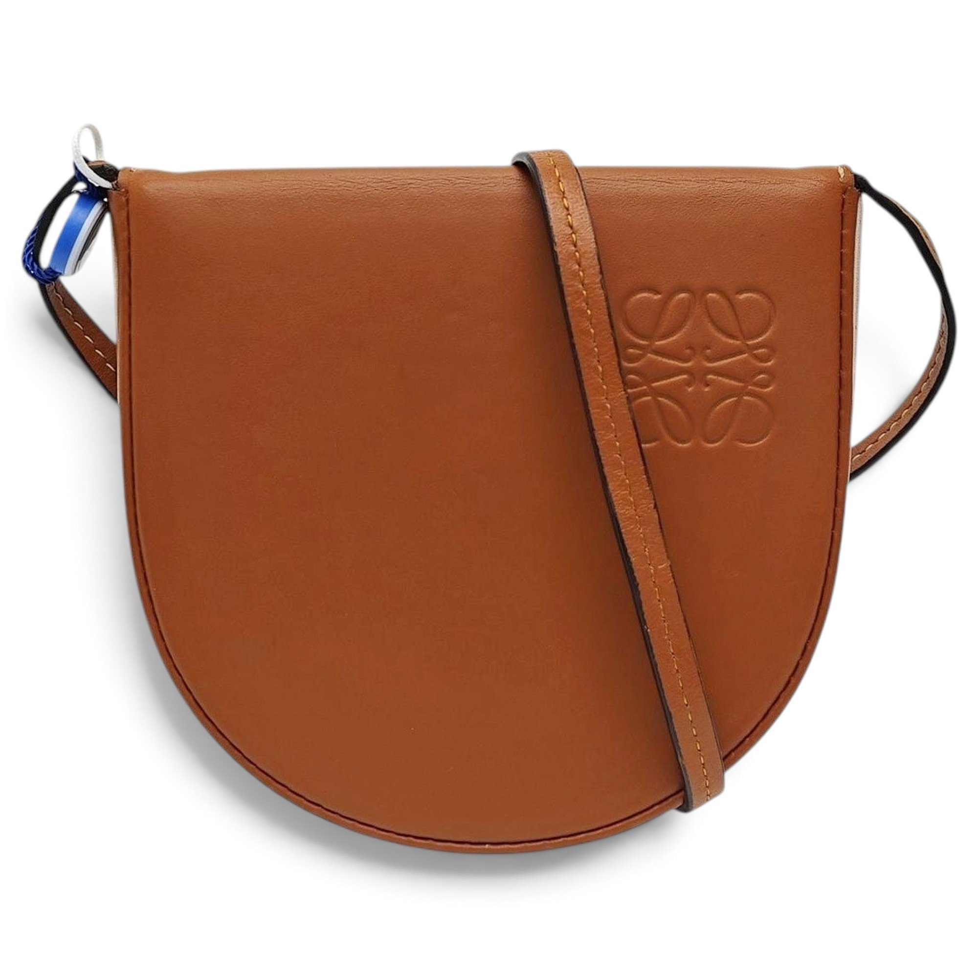 Heel leather handbag