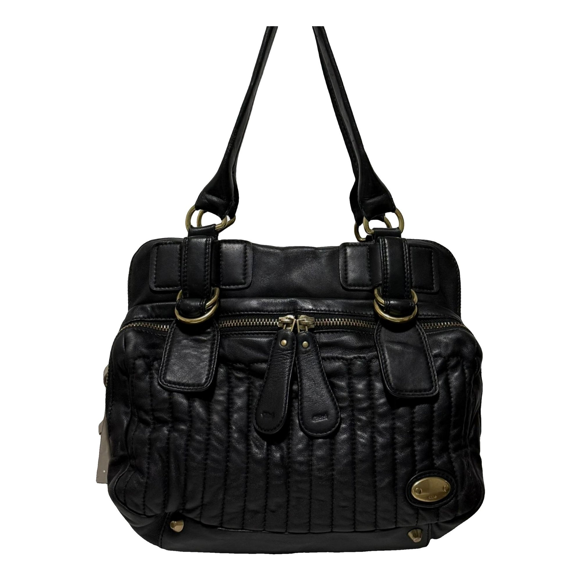 Bay leather handbag