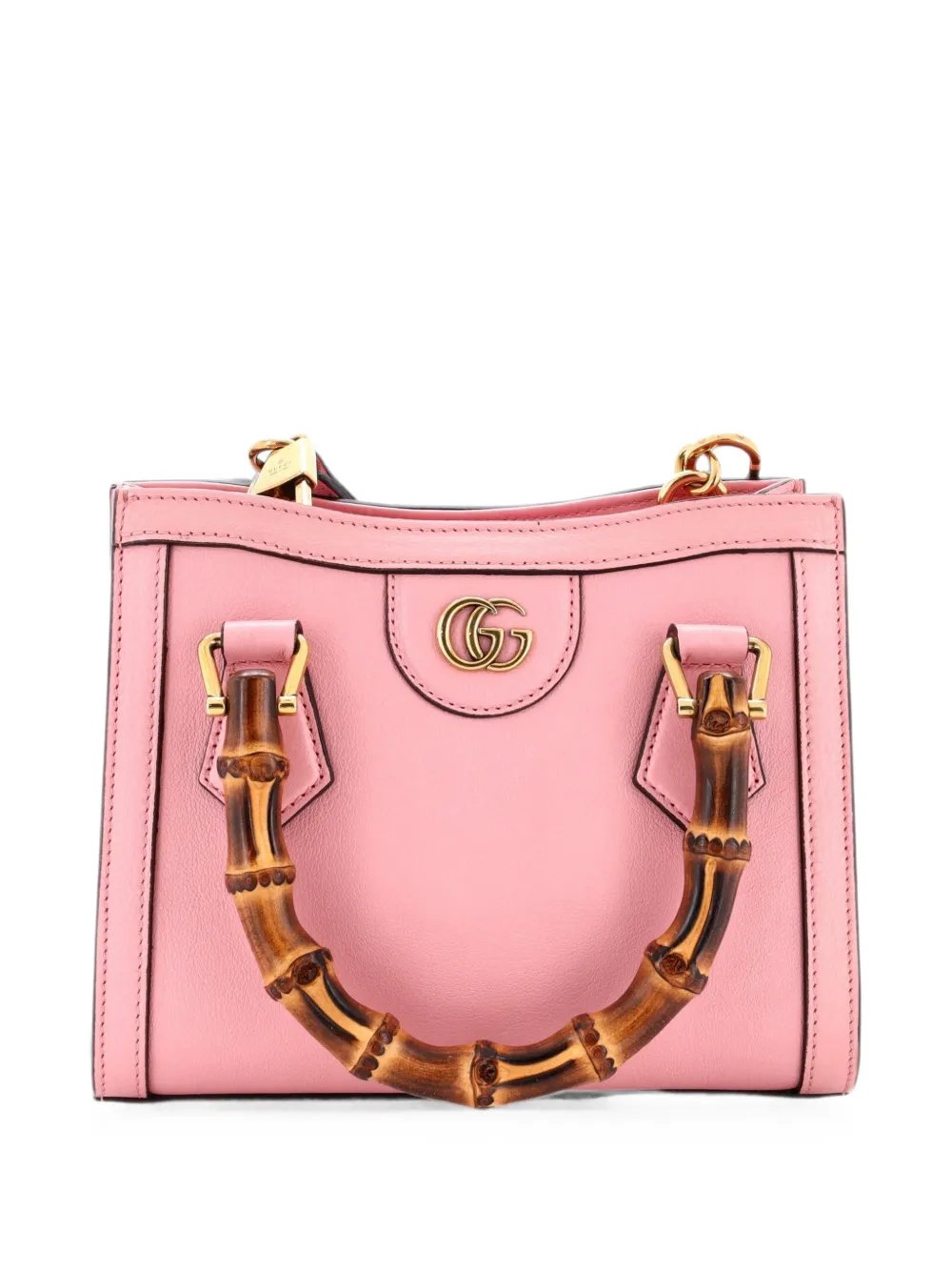 Diana NM Bamboo Handle Tote Leather Mini crossbody bag