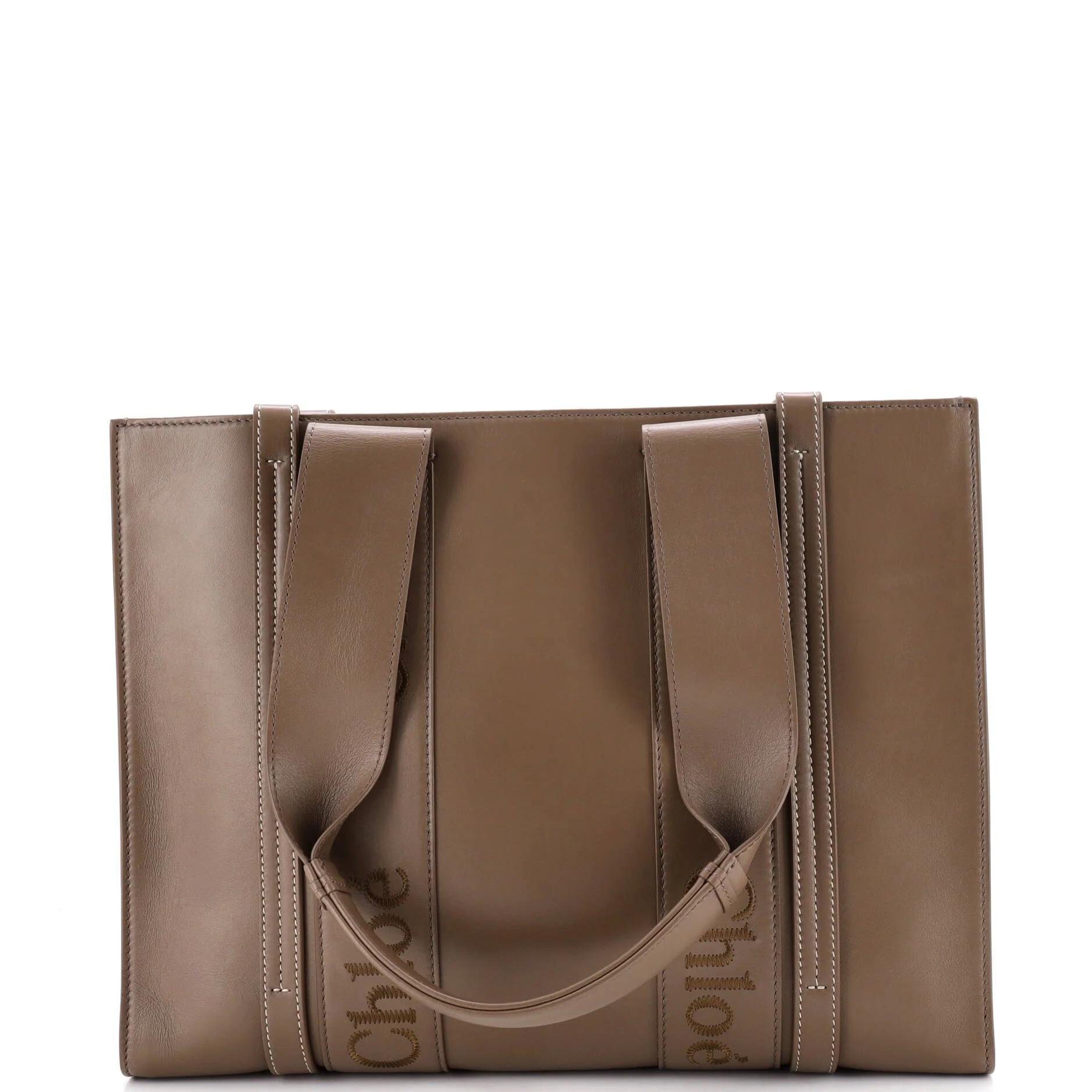 Leather tote