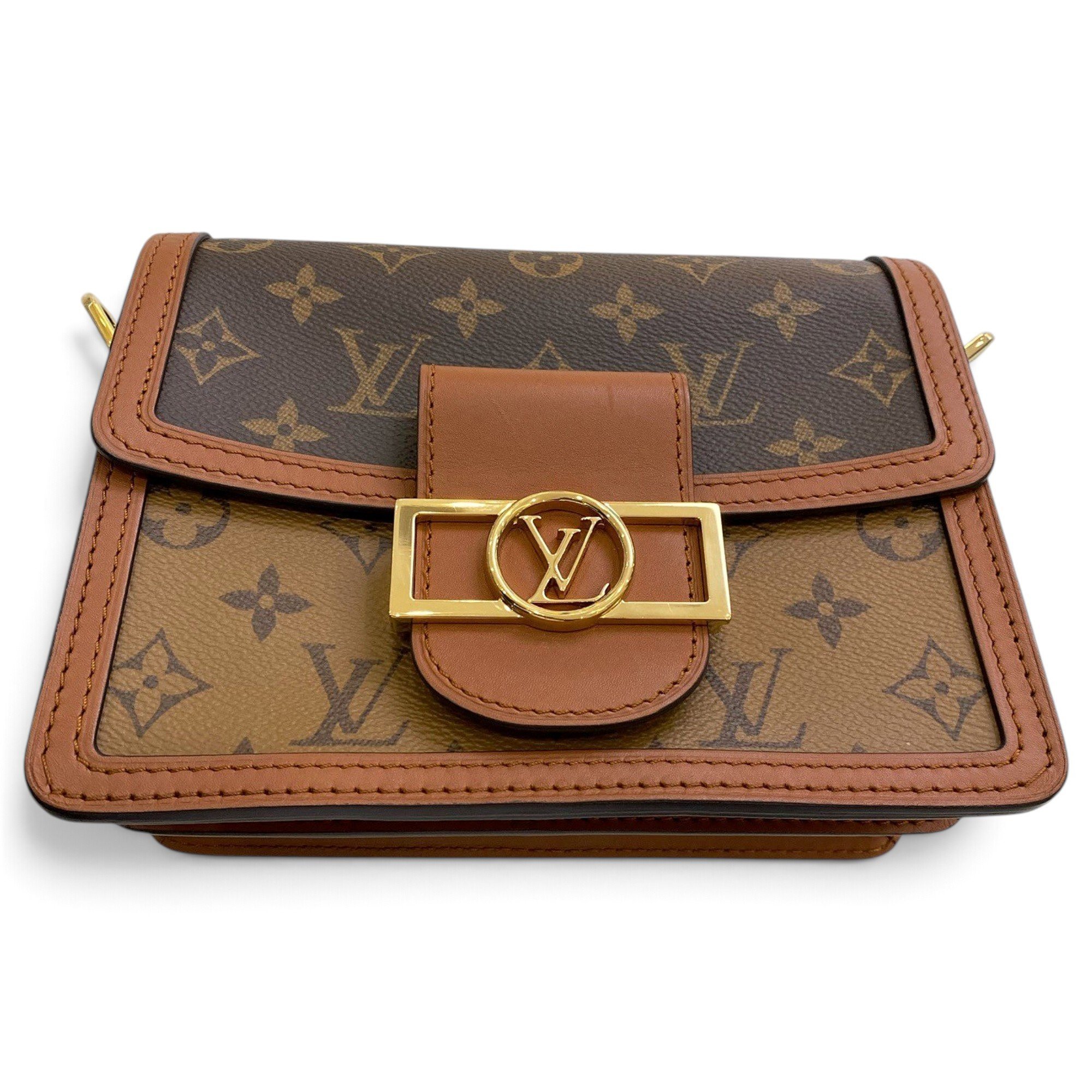 Dauphine leather crossbody bag