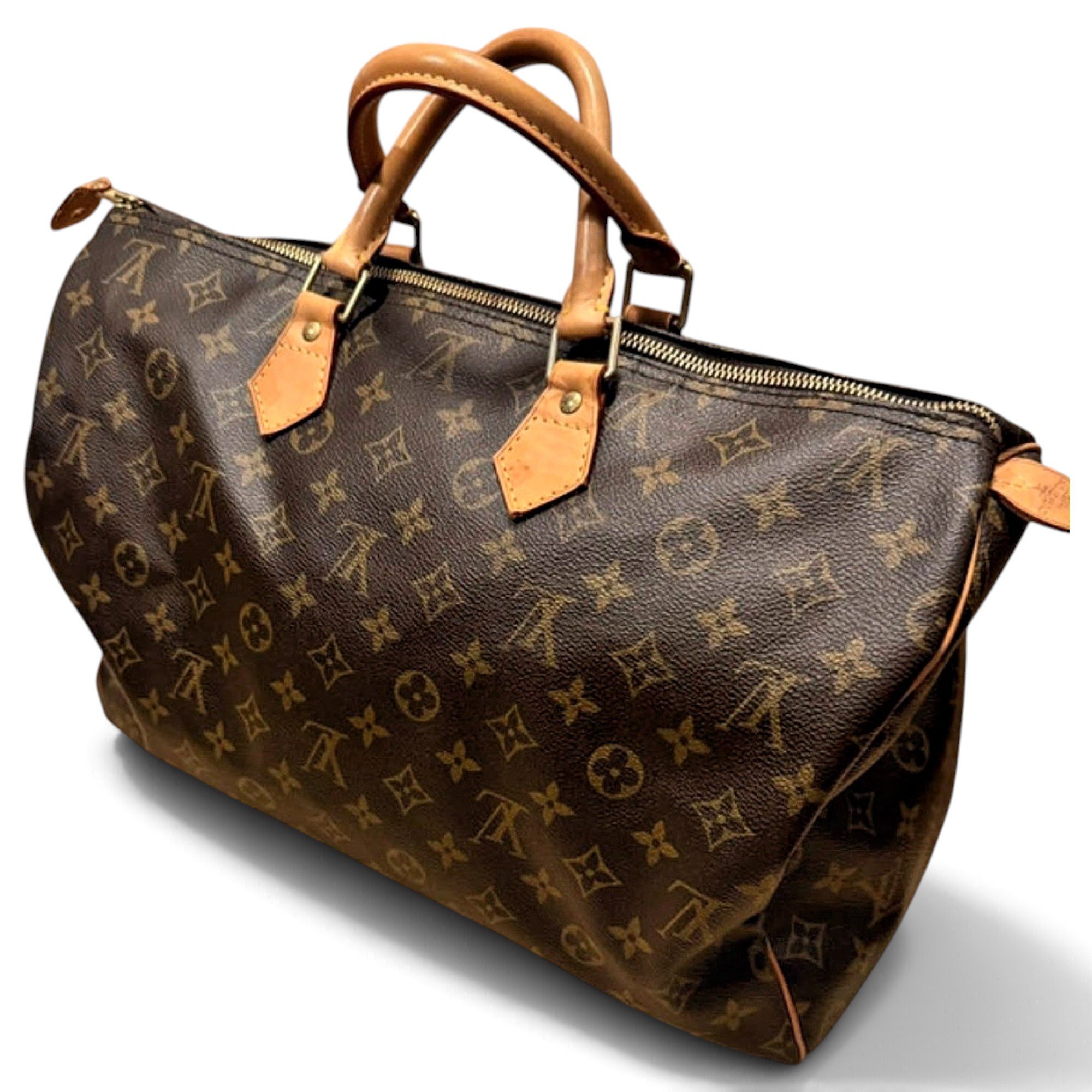 Leather travel bag