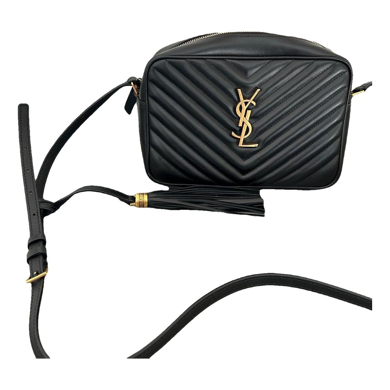 Camera Lou leather crossbody bag
