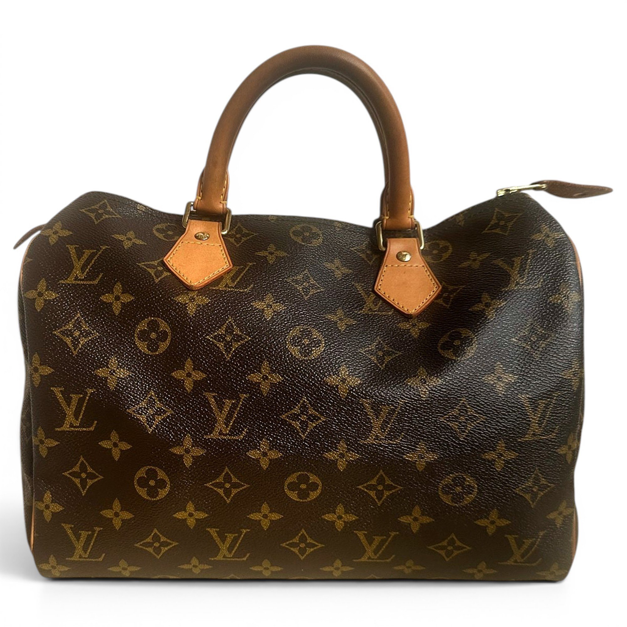 Speedy leather handbag