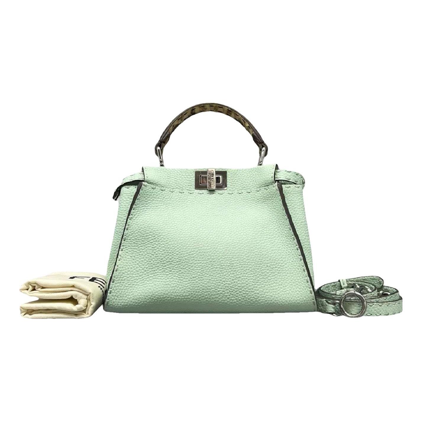 Peekaboo leather handbag