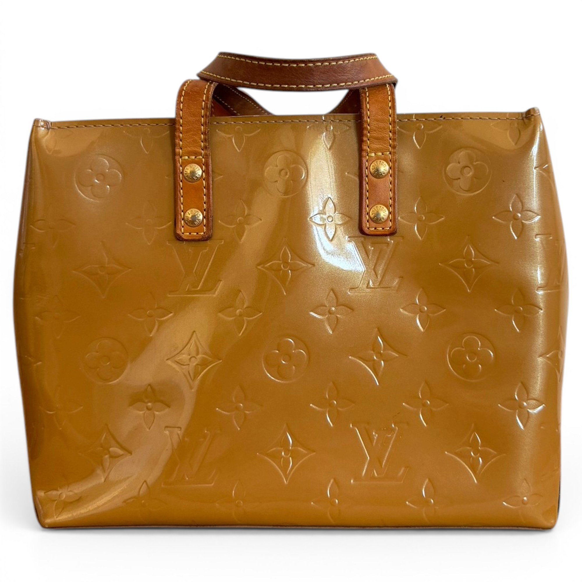 Patent leather tote