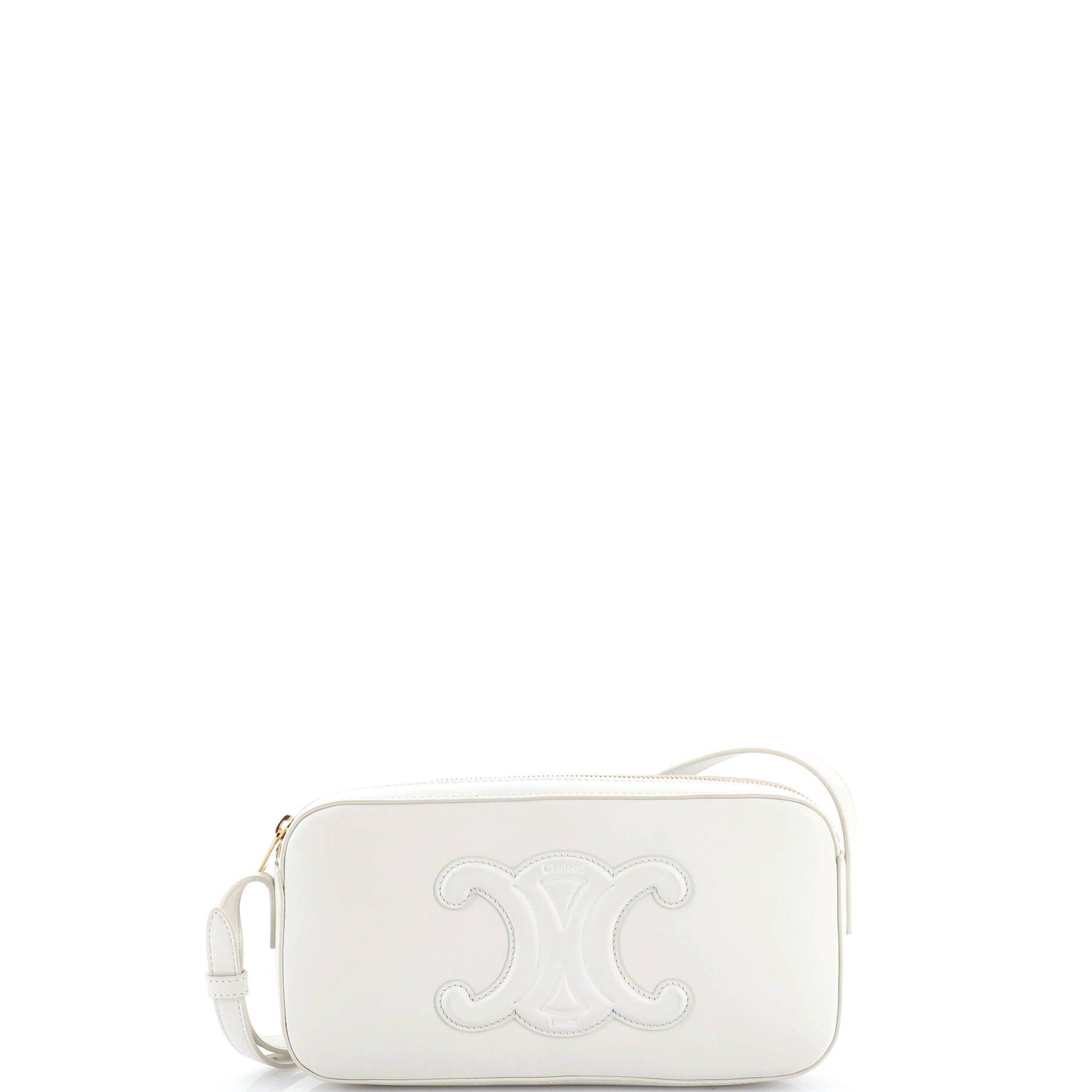 Celine Cuir Triomphe Camera Shoulder Bag Leather Small