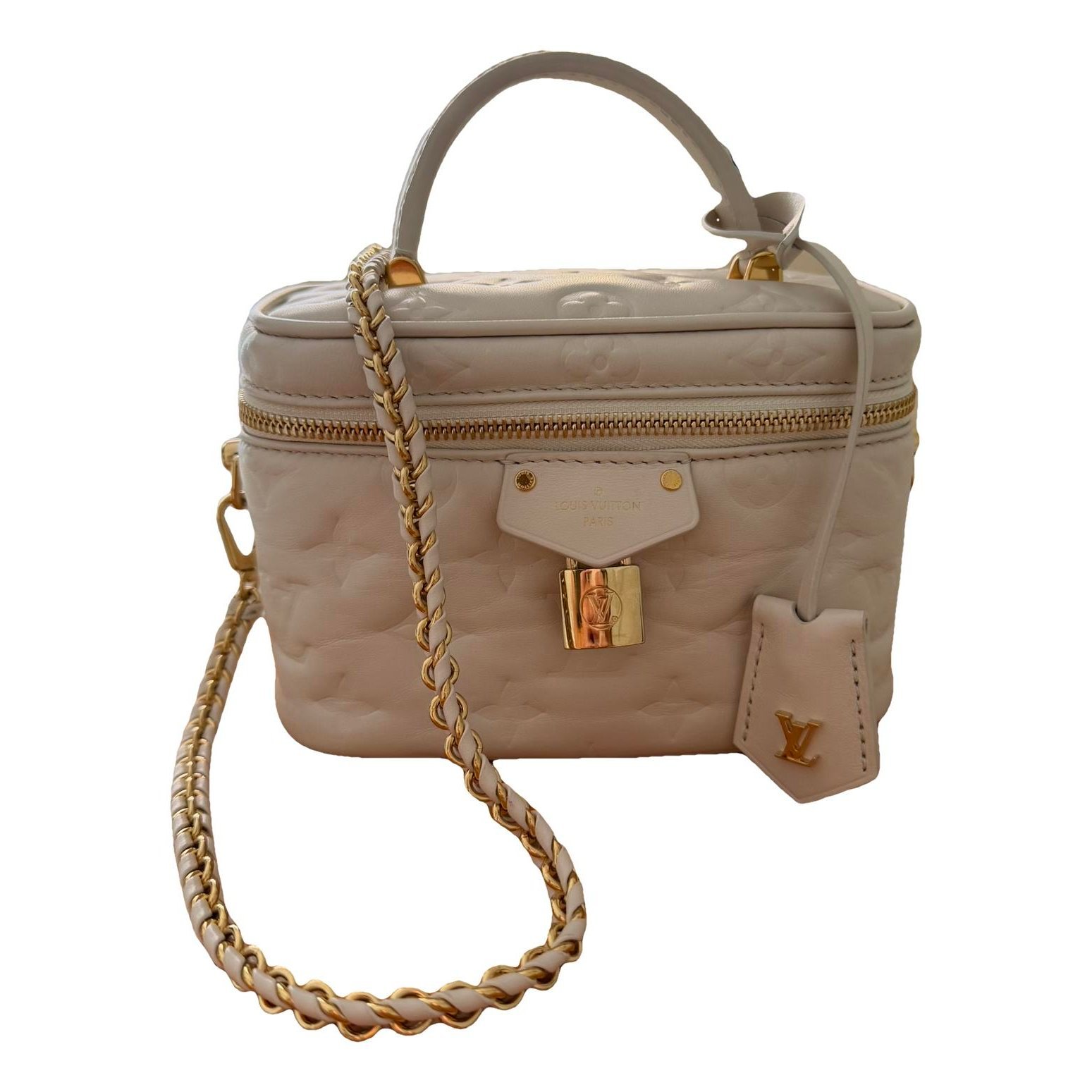 Vanity leather handbag