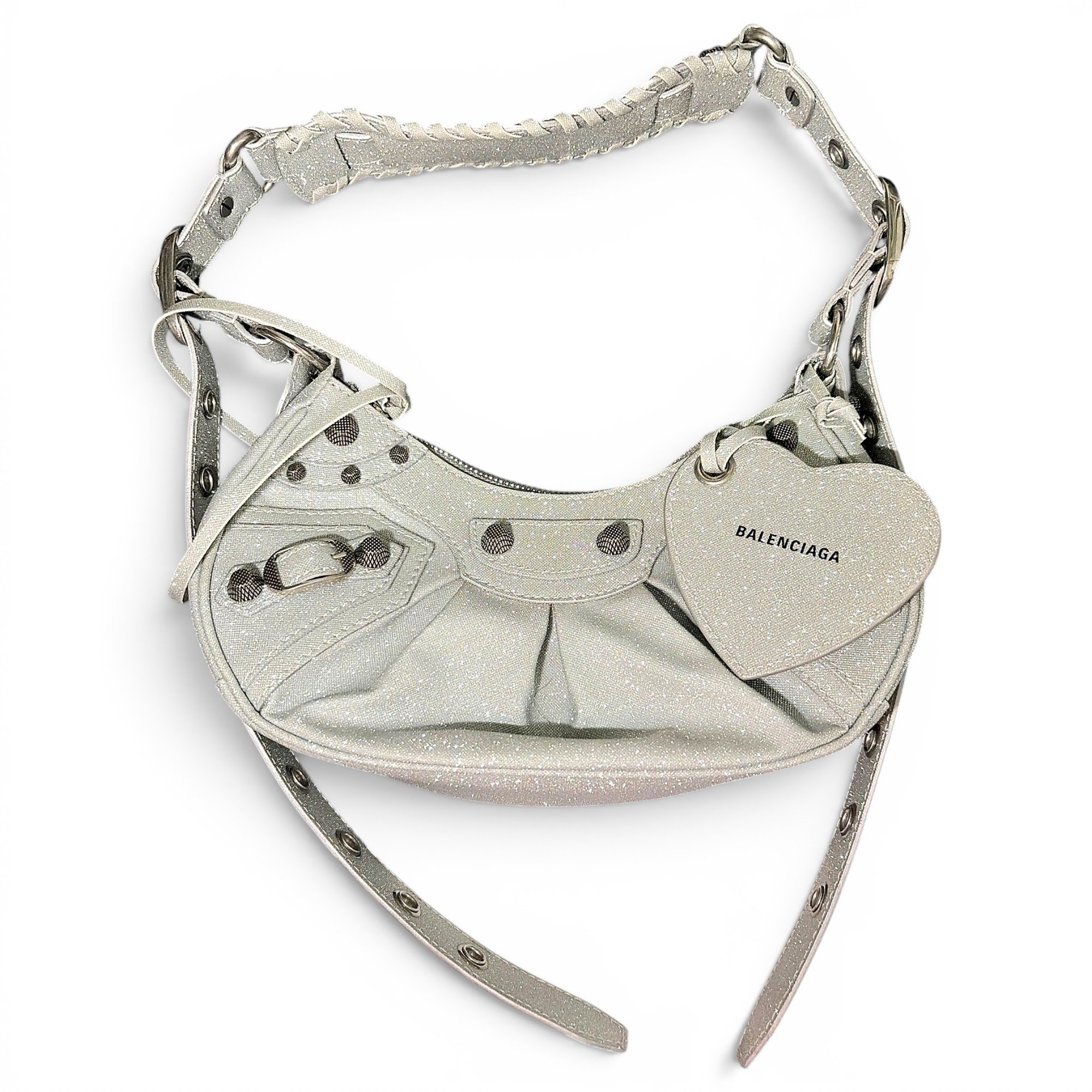 Le Cagole glitter handbag