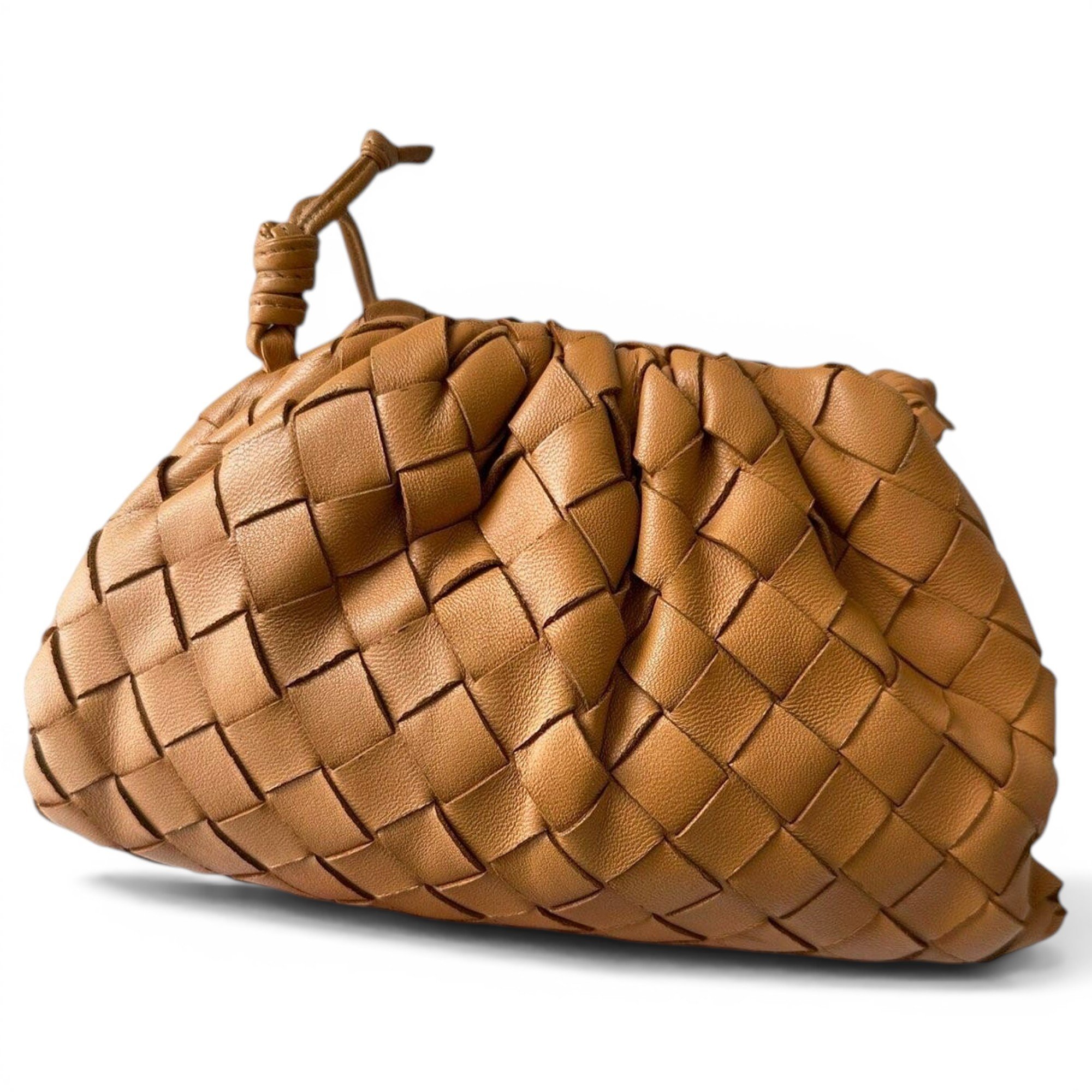 Pouch leather handbag