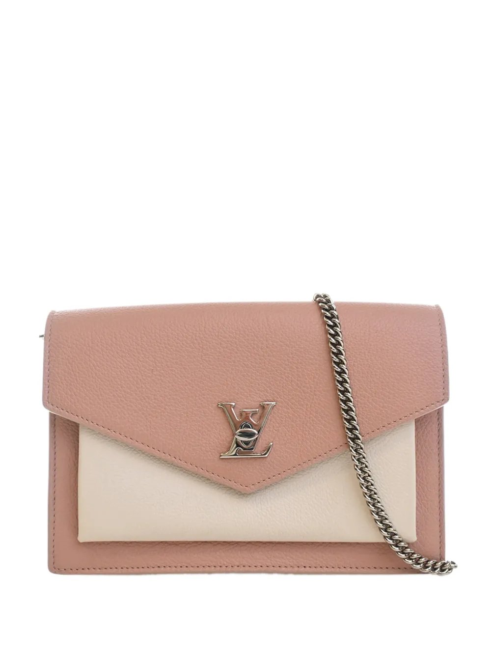 2019 Bicolor Leather MyLockMe Chain Pochette crossbody bag