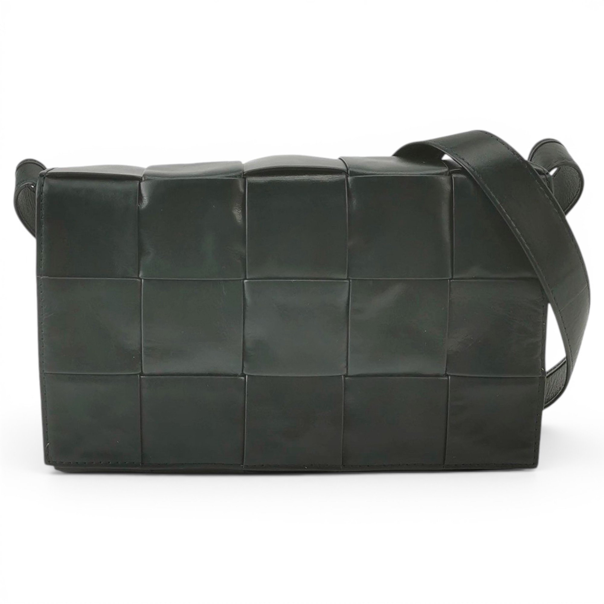 Cassette leather handbag