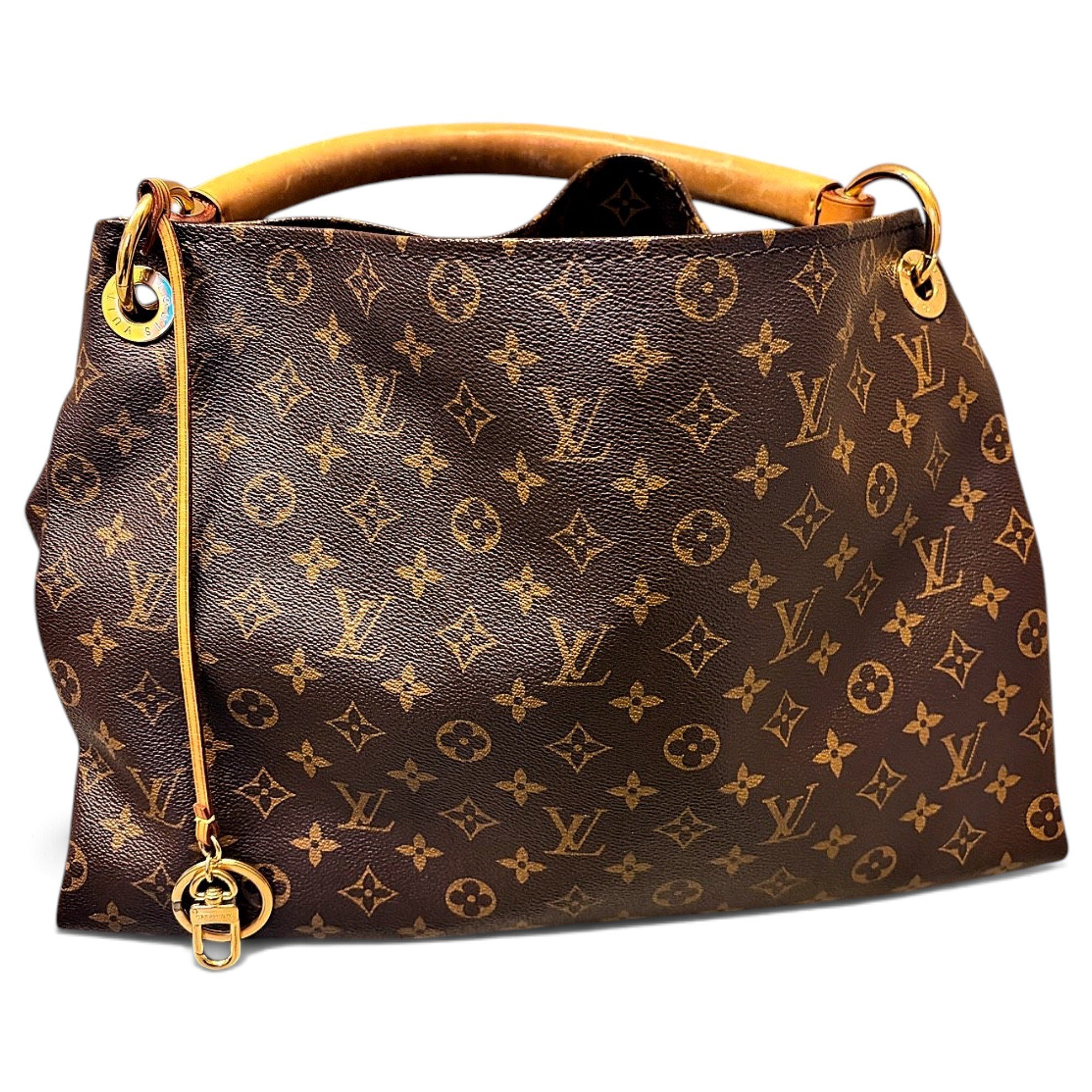 Artsy leather handbag