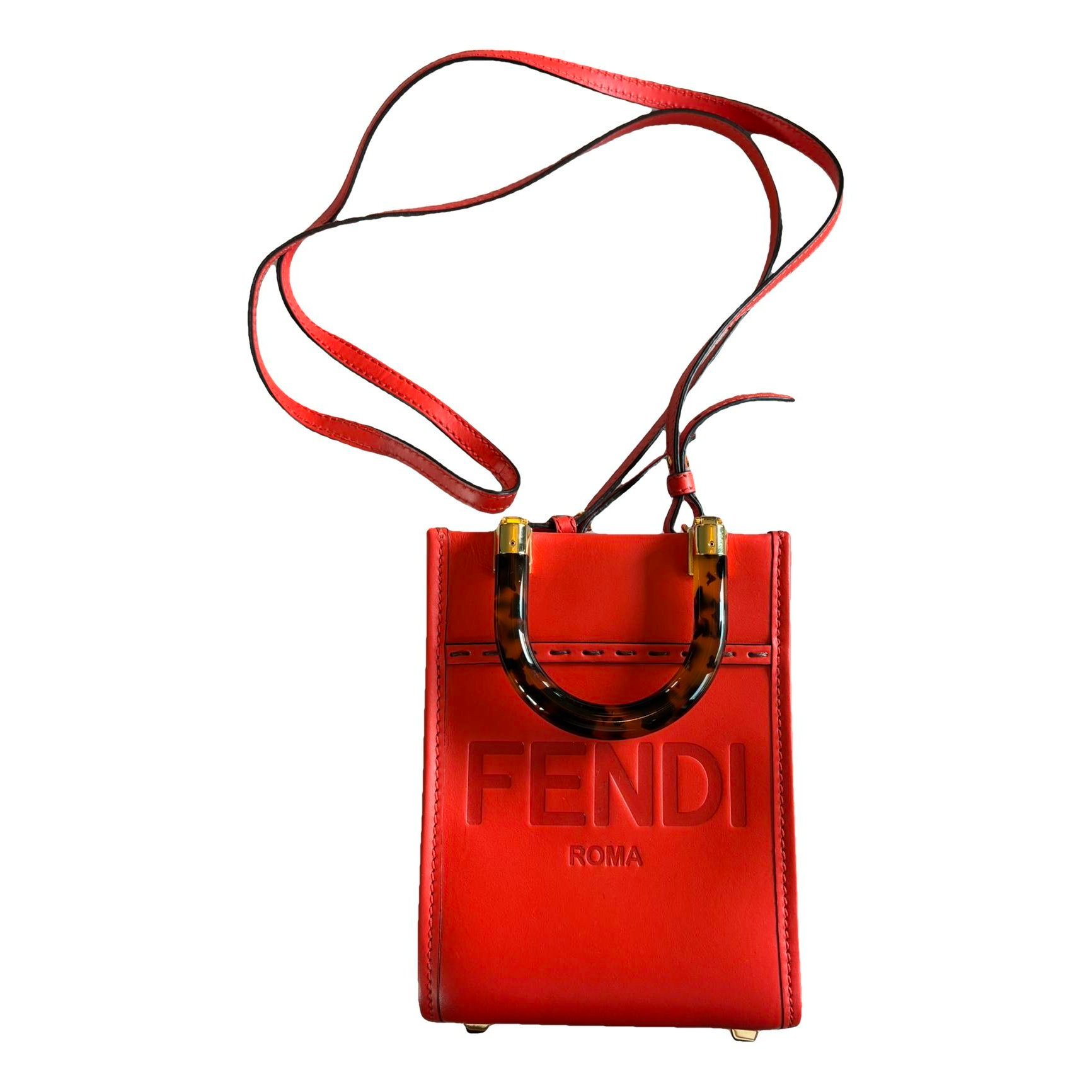 Leather clutch bag