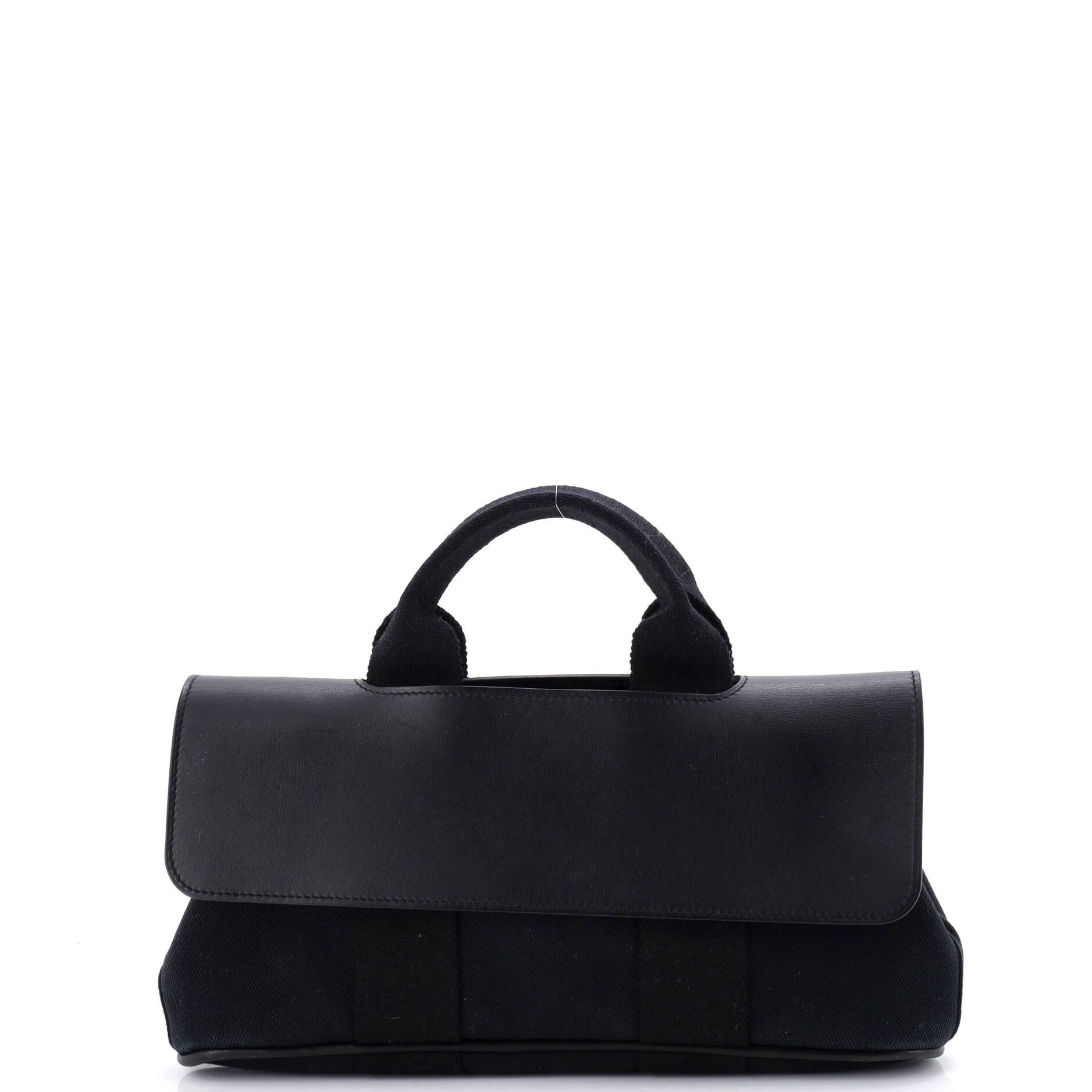 Hermes Valparaiso Bag Toile and Leather PM