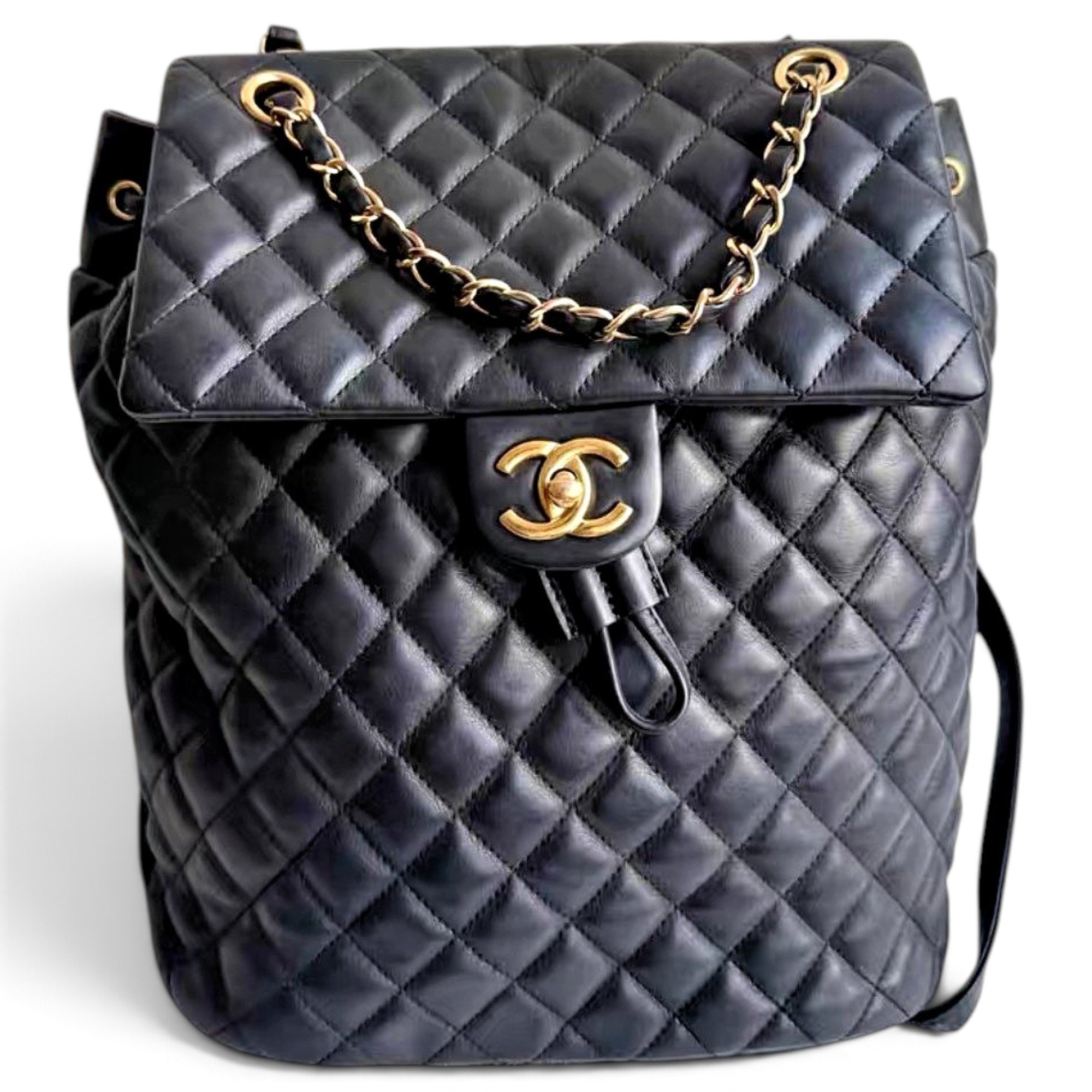 Leather backpack