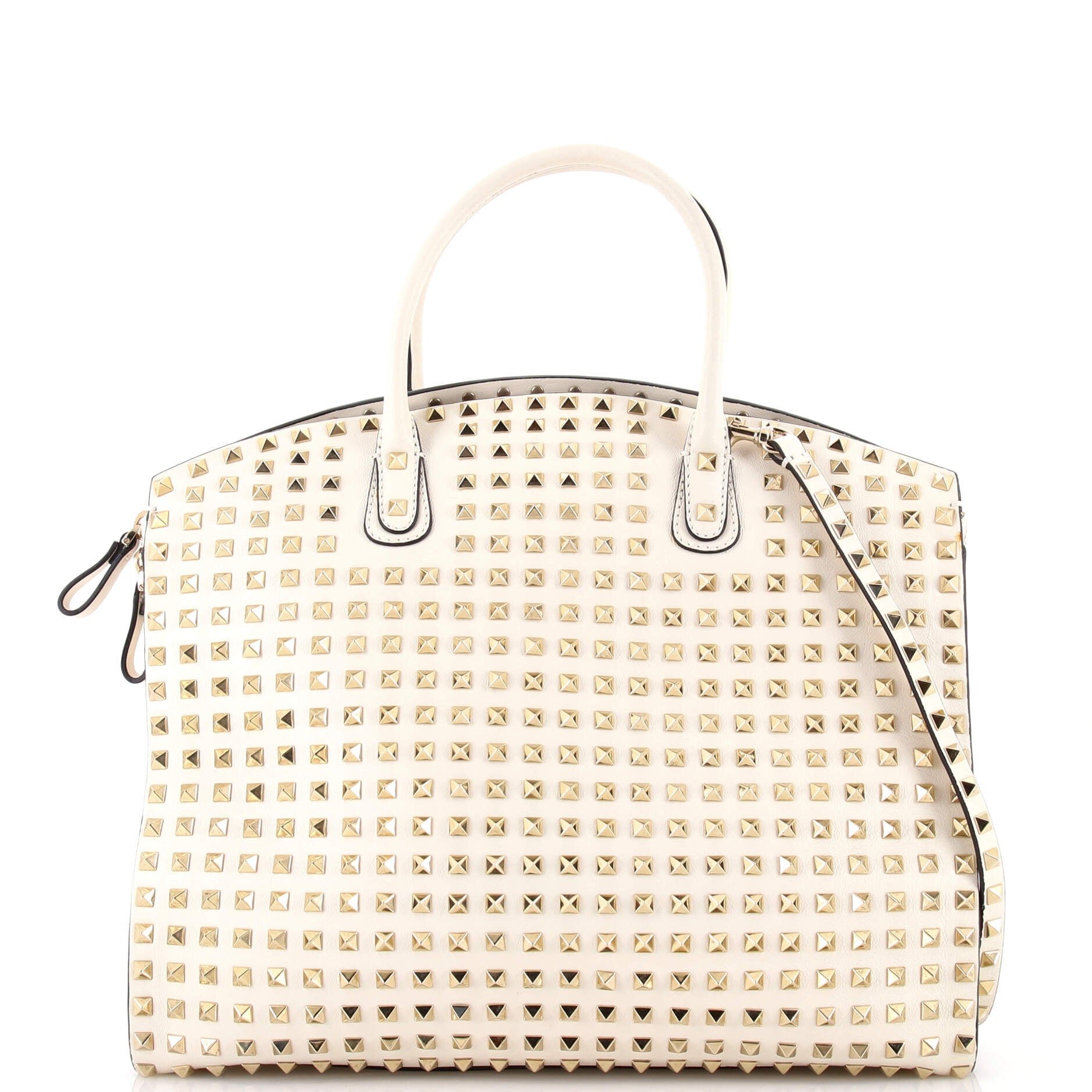 Valentino Garavani Rockstud Convertible Dome Tote Full Studded Leather