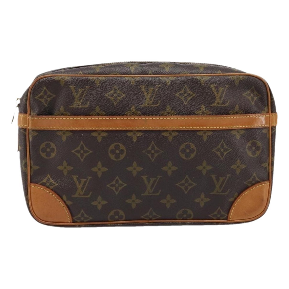 Leather clutch bag