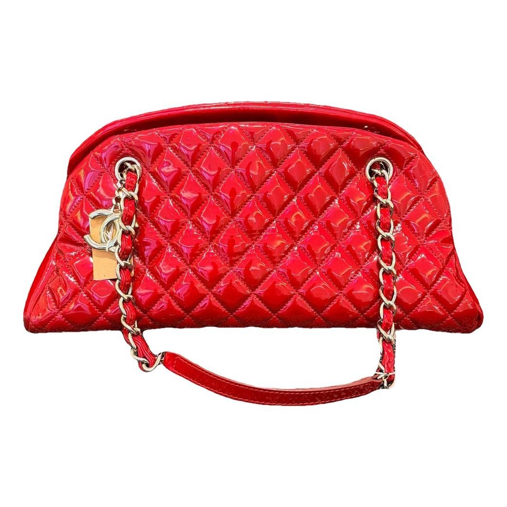 Patent leather handbag