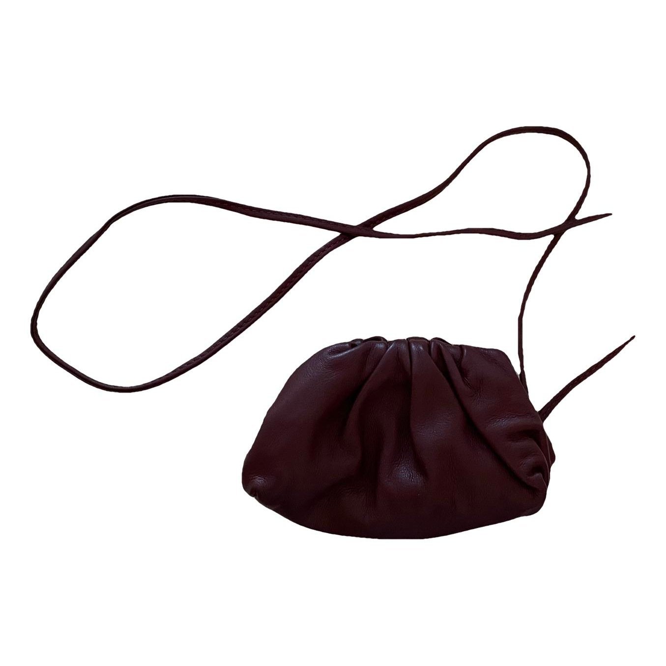 Pouch leather clutch bag