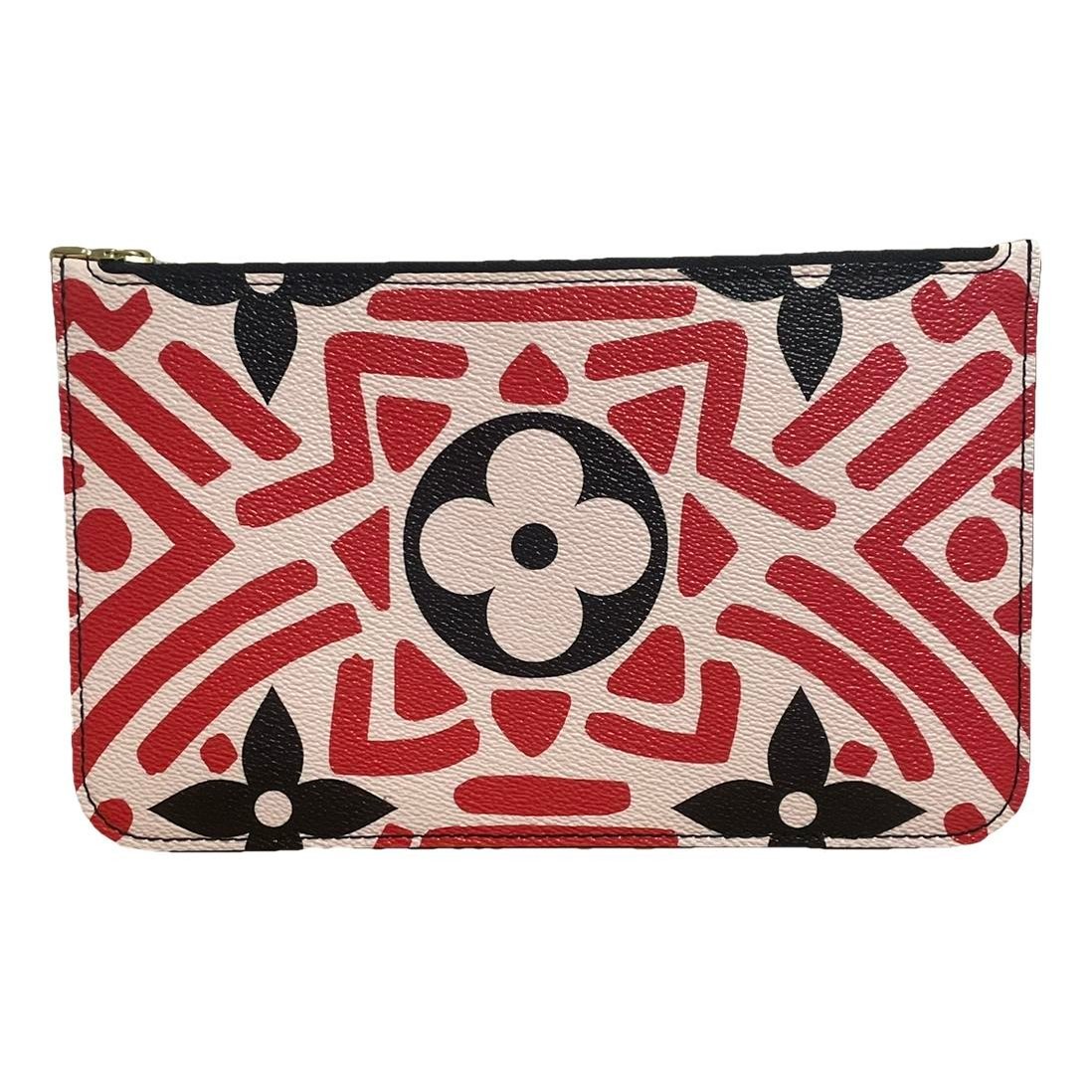 Leather clutch bag