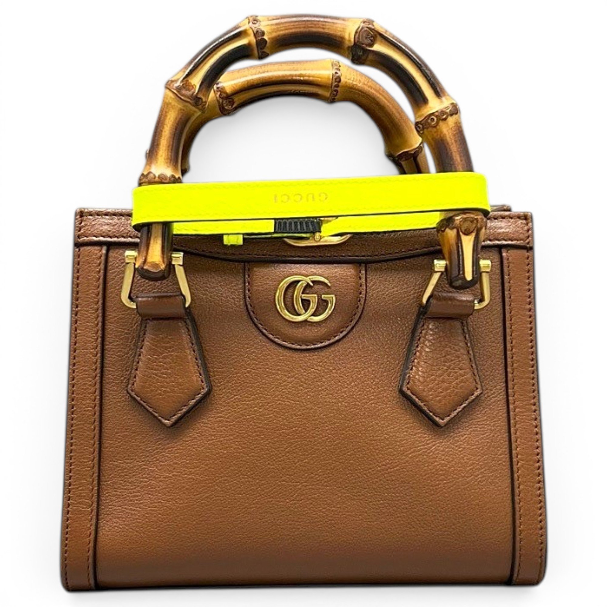 Diana Bamboo leather handbag