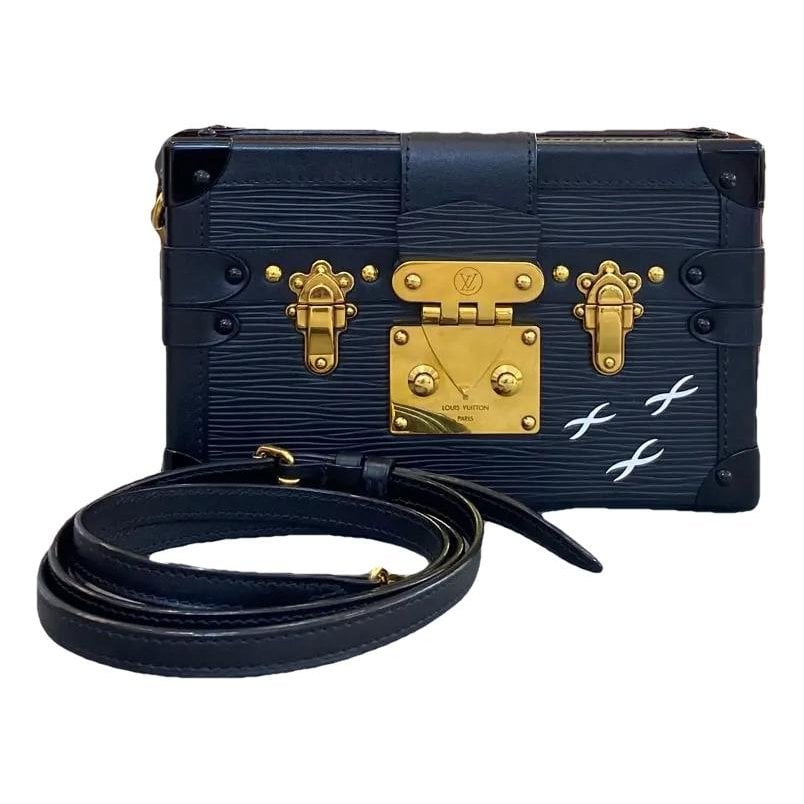 Petite Malle leather crossbody bag