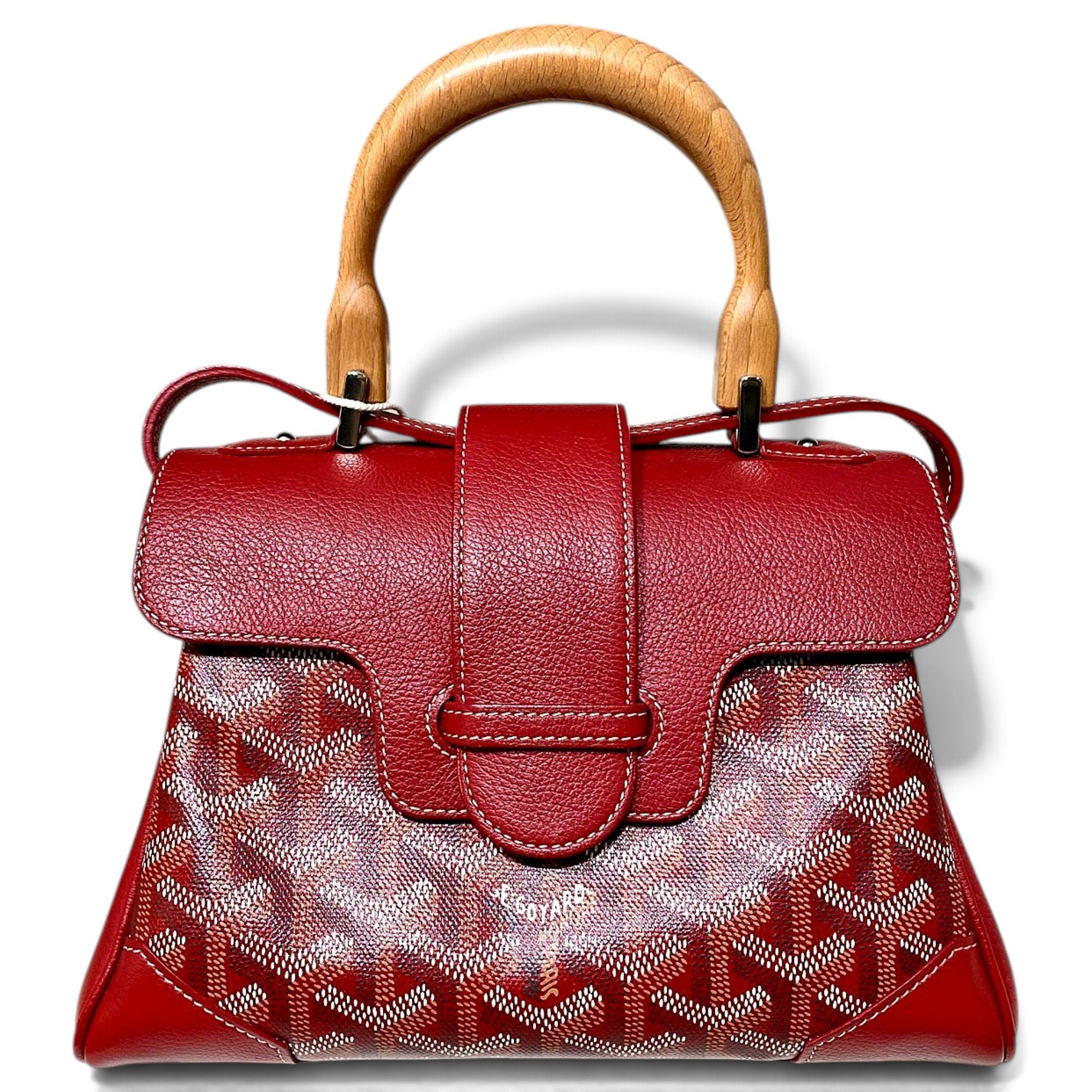 Goyard Saïgon leather handbag